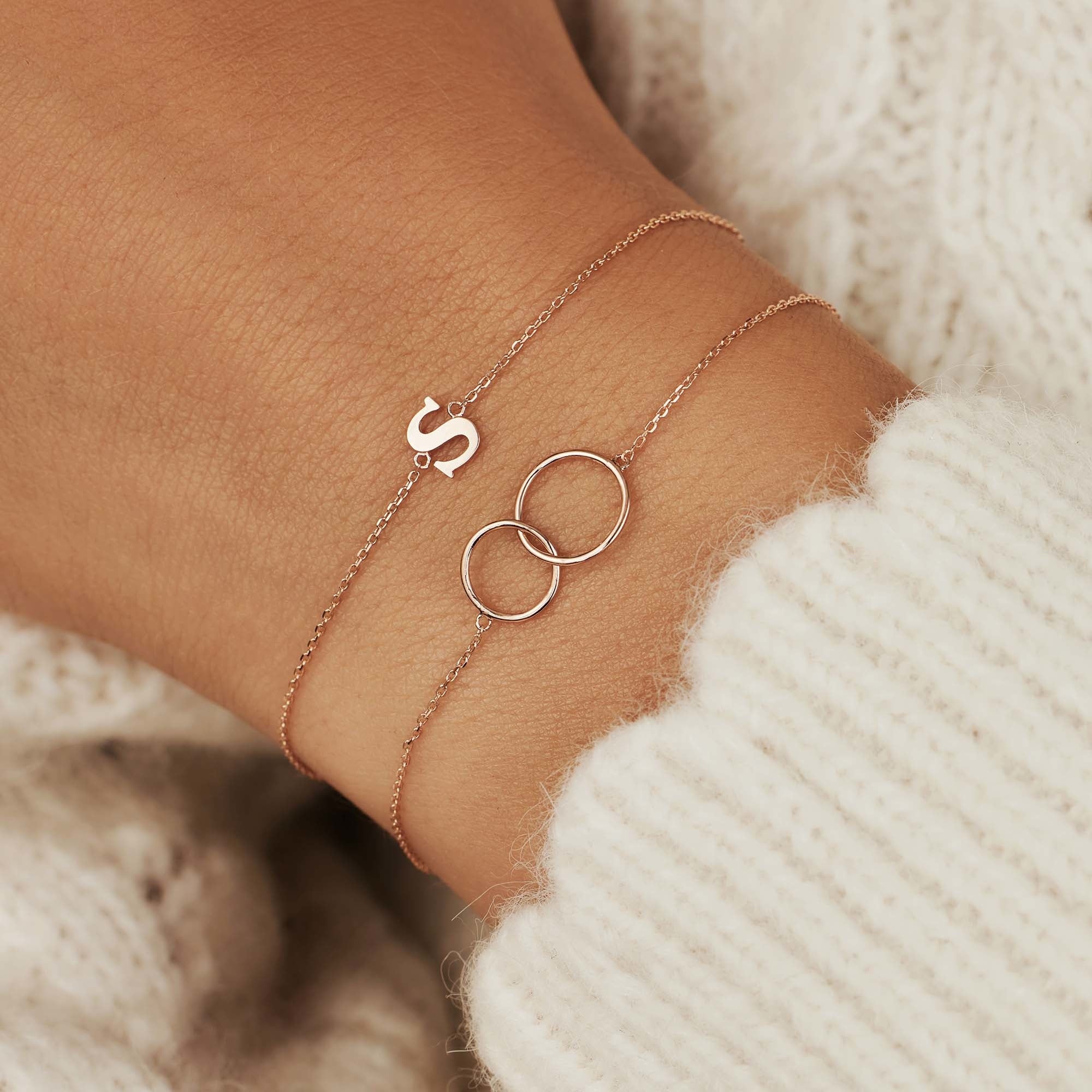 La Concorde Loulou 14 karat rose gold bracelet with circles - Image 2