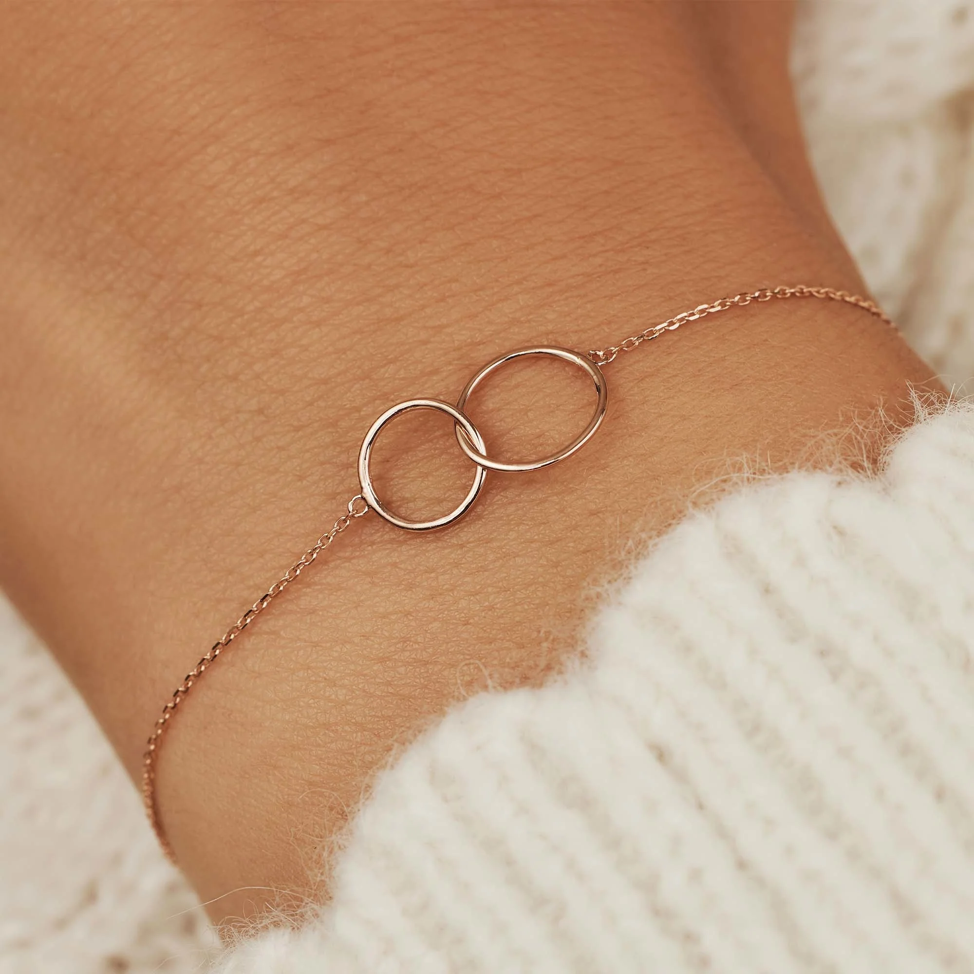 La Concorde Loulou 14 karat rose gold bracelet with circles - Image 3