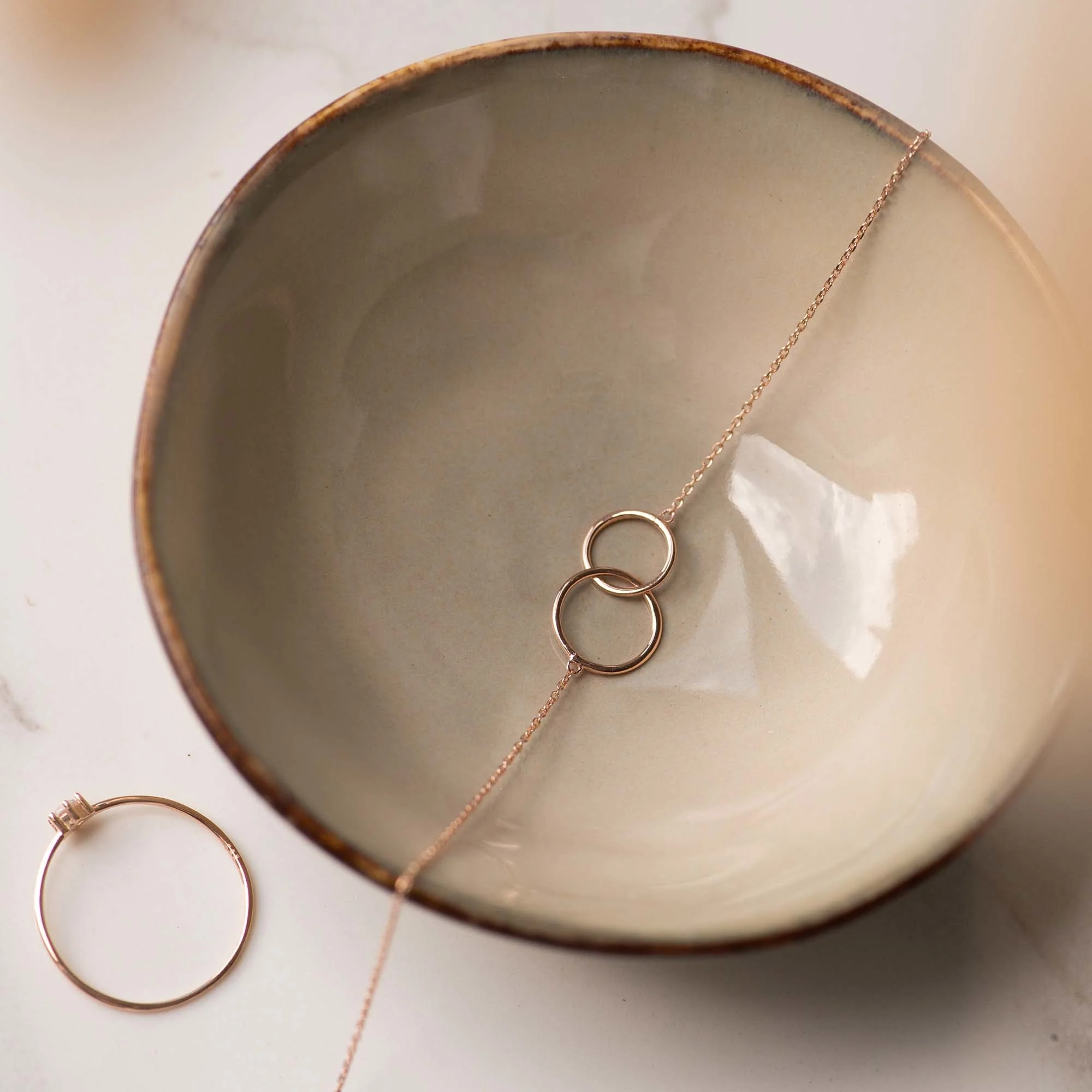 La Concorde Loulou 14 karat rose gold bracelet with circles - Image 5
