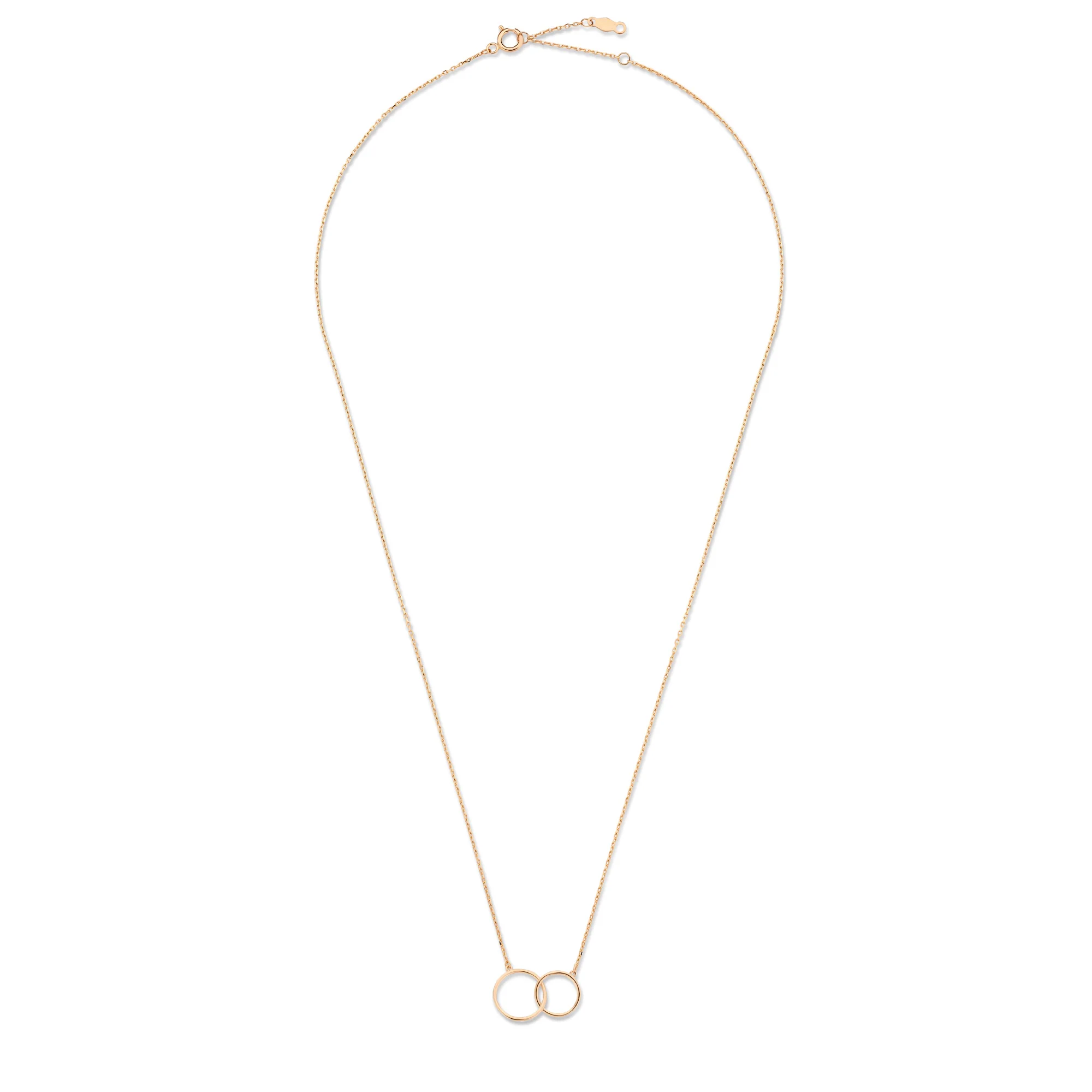 La Concorde Loulou 14 karat rose gold collier with two rings - Image 5