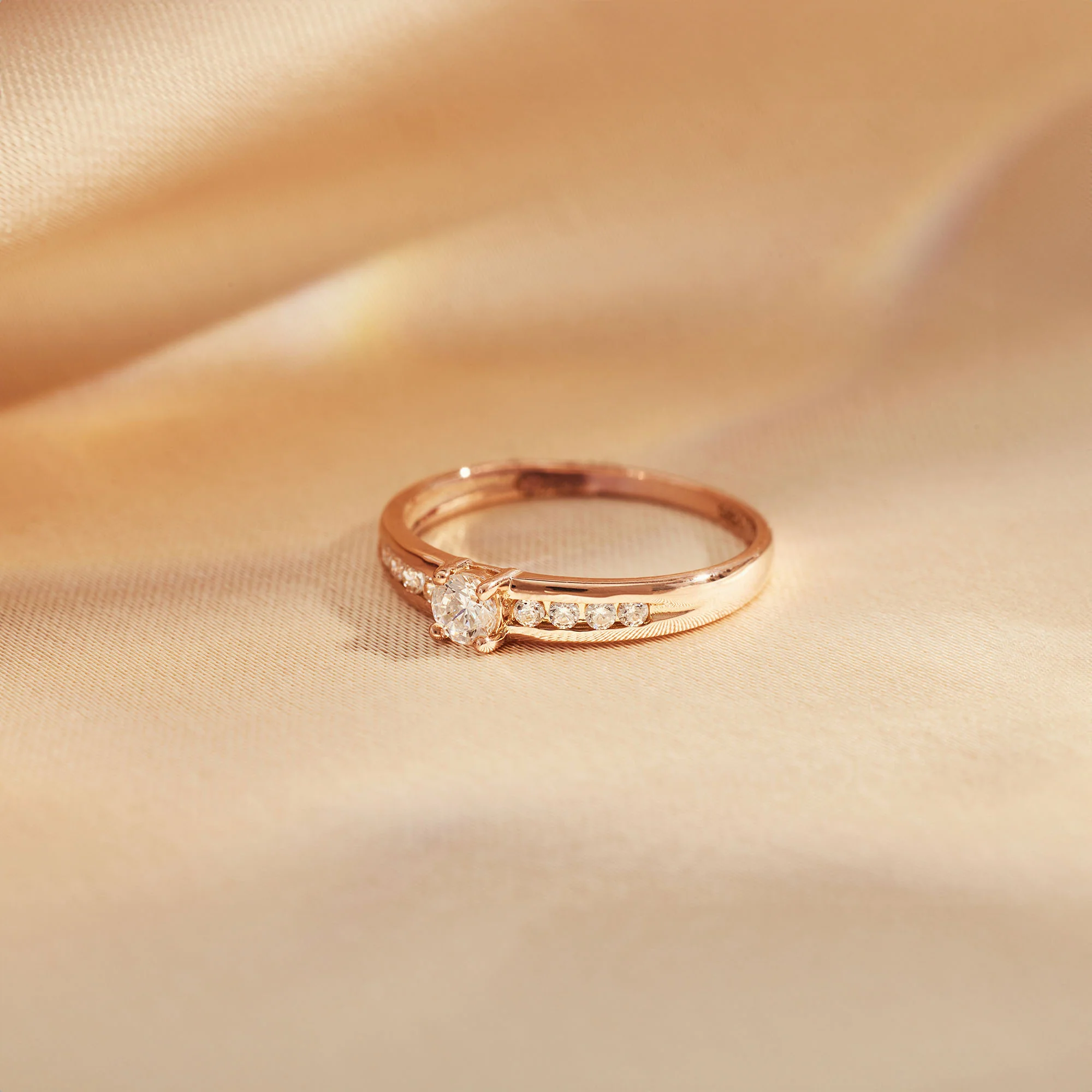La Concorde Estee 14 karat rose gold ring zirconia stones - Image 4