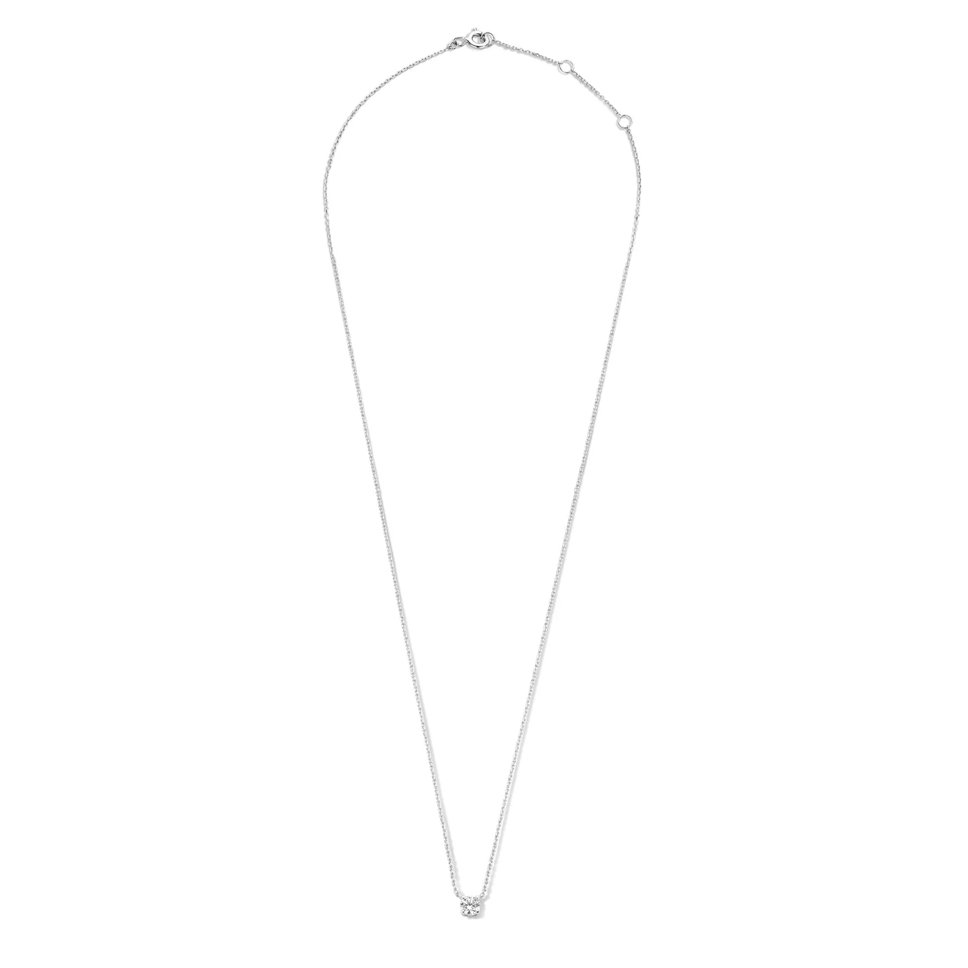 Saint Germain Garance 14 karat white gold necklace with zirconia stone - Image 7