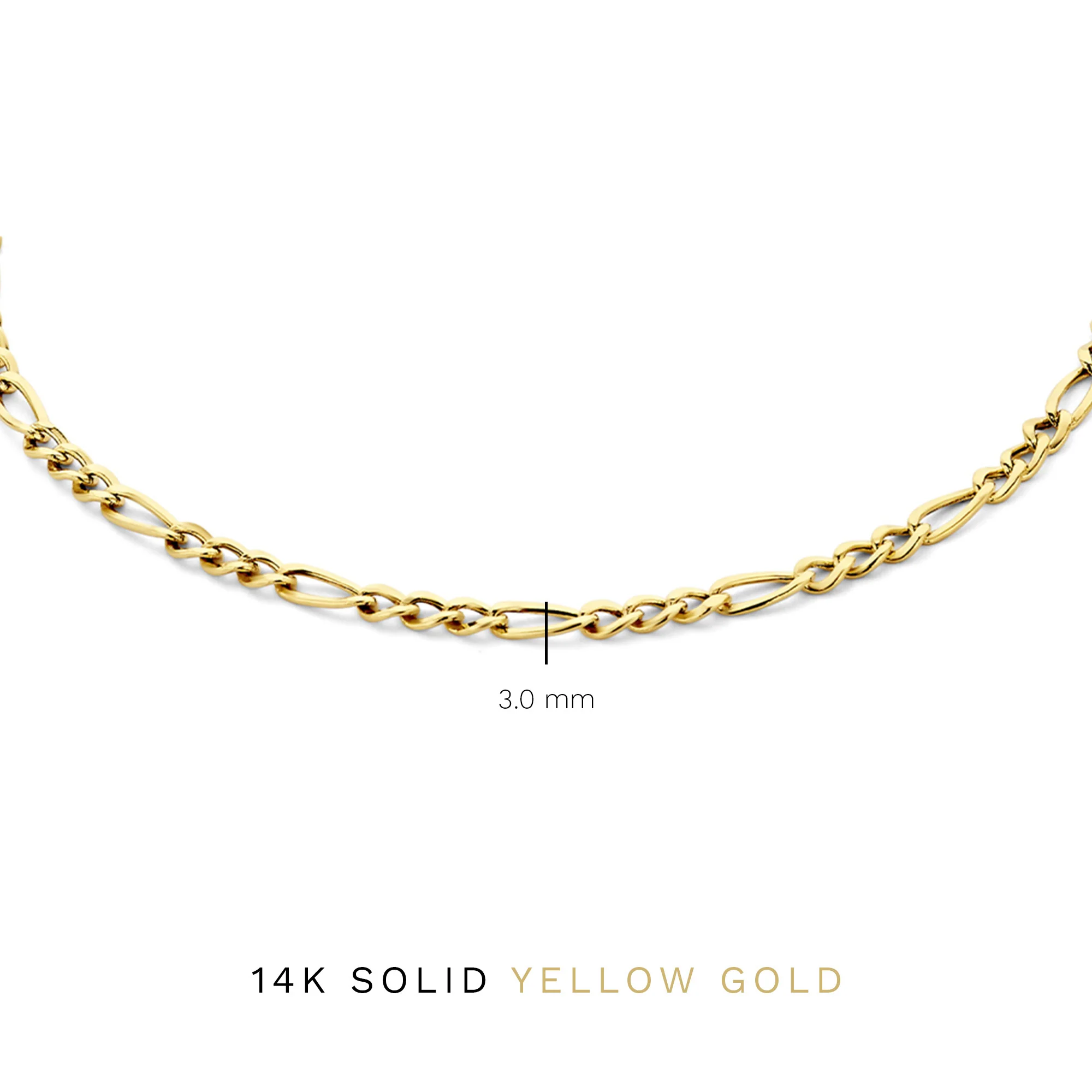 Rivoli Nina 14 karat gold bracelet with fiagro link - Image 6