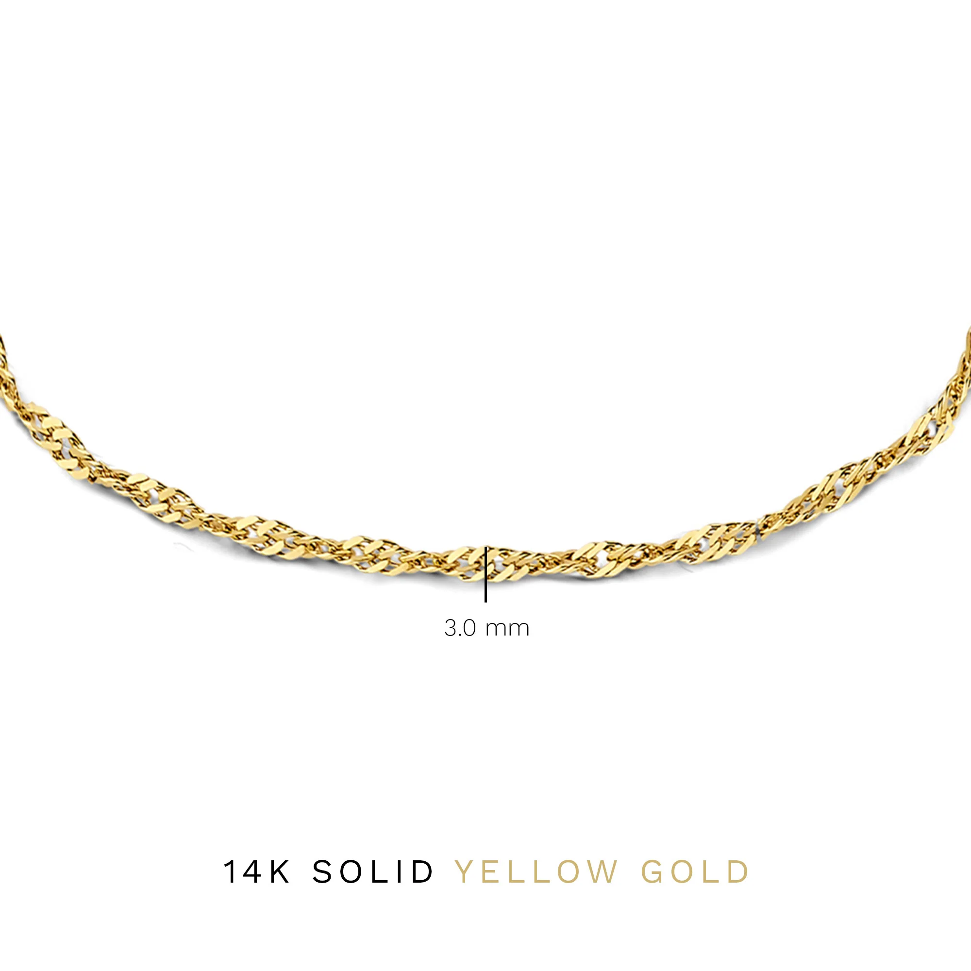 Rivoli Lilou 14 karat gold bracelet with twist - Image 6