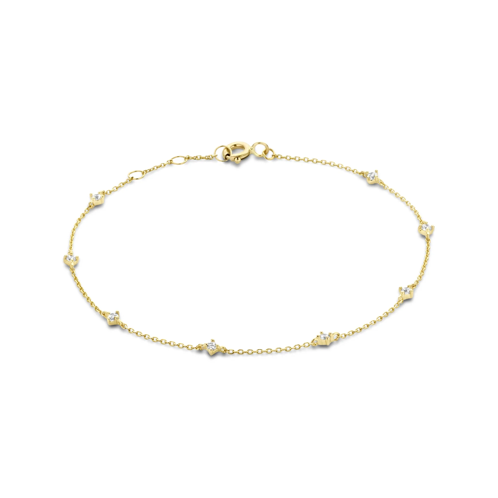 Rivoli Esmée 14 karat gold bracelet with zirconia stones