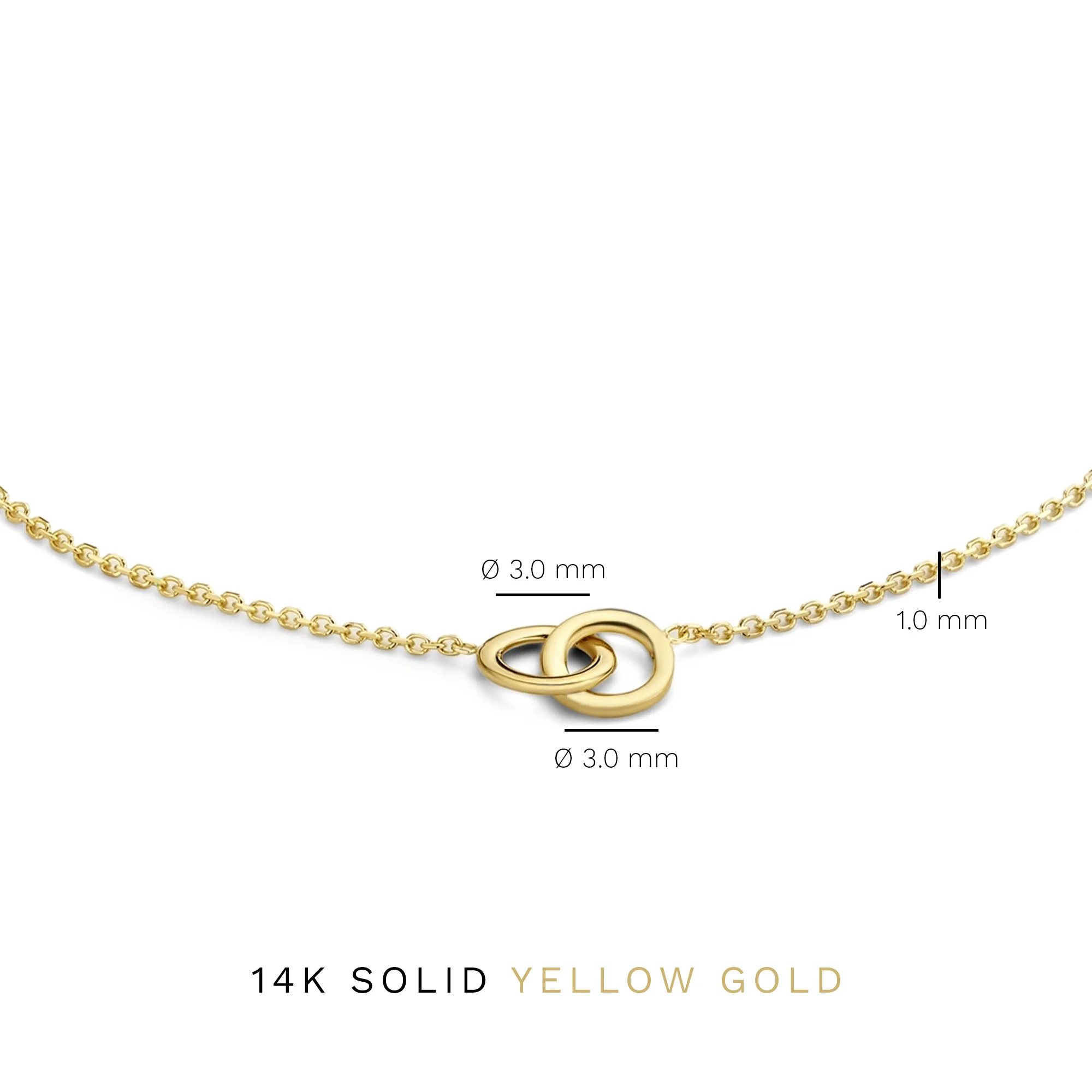 Le Marais Zoé 14 karat gold bracelet with rings - Image 6