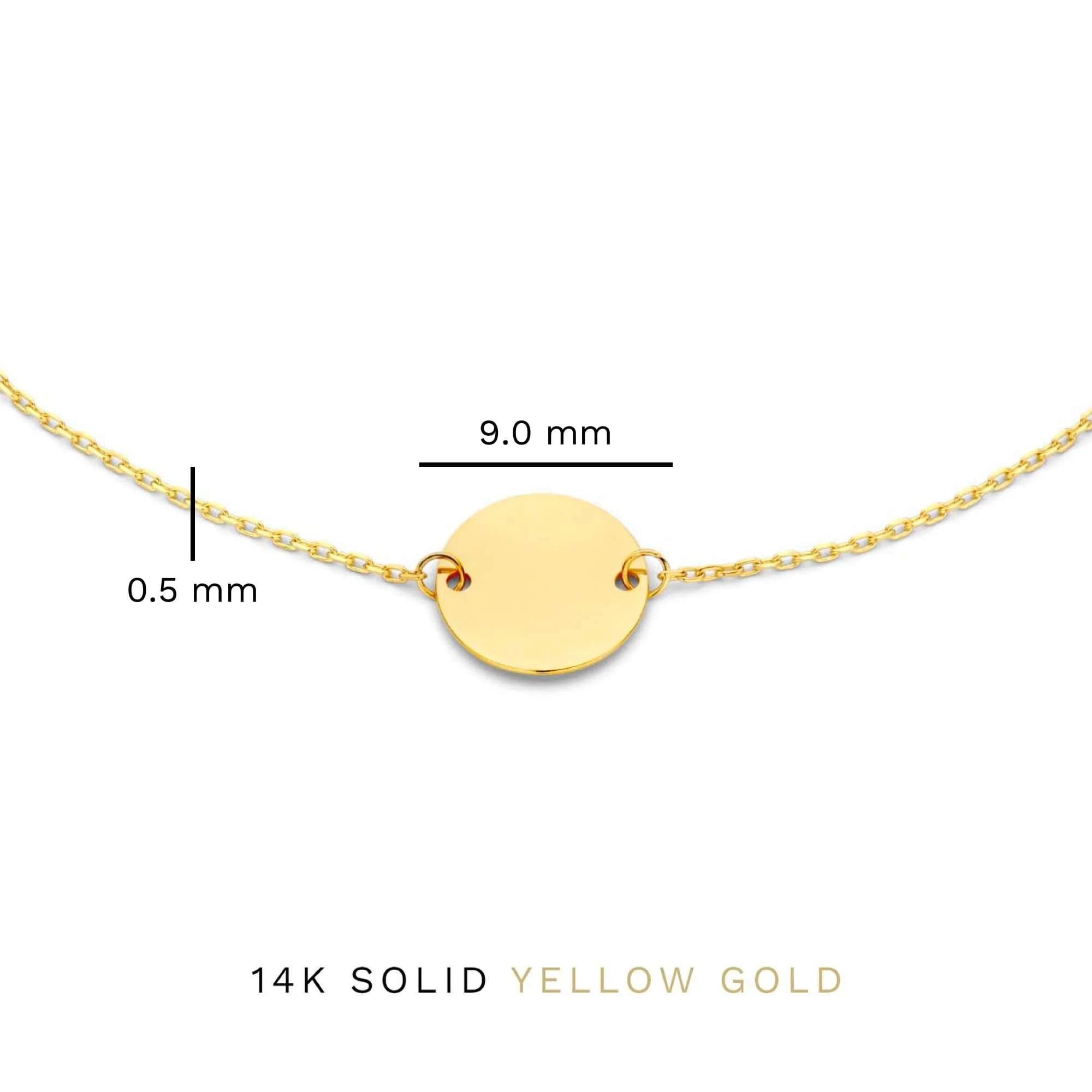 Le Marais Jeanne 14 karat gold bracelet with coin - Image 5