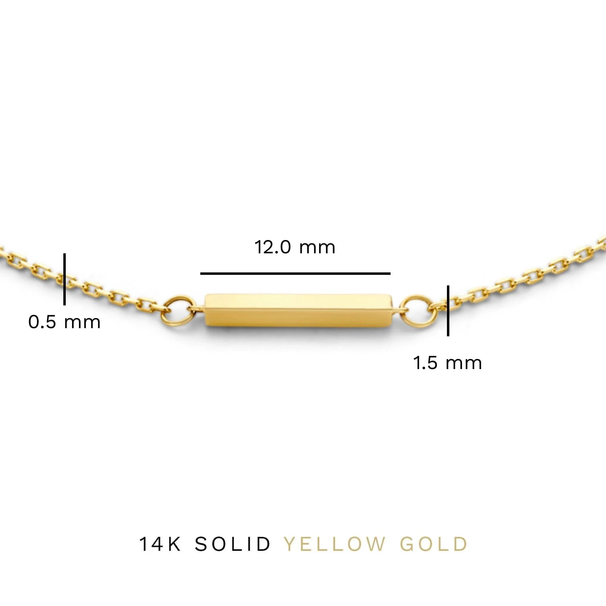 Le Marais Rosalie 14 karat gold bracelet with rod - Image 5