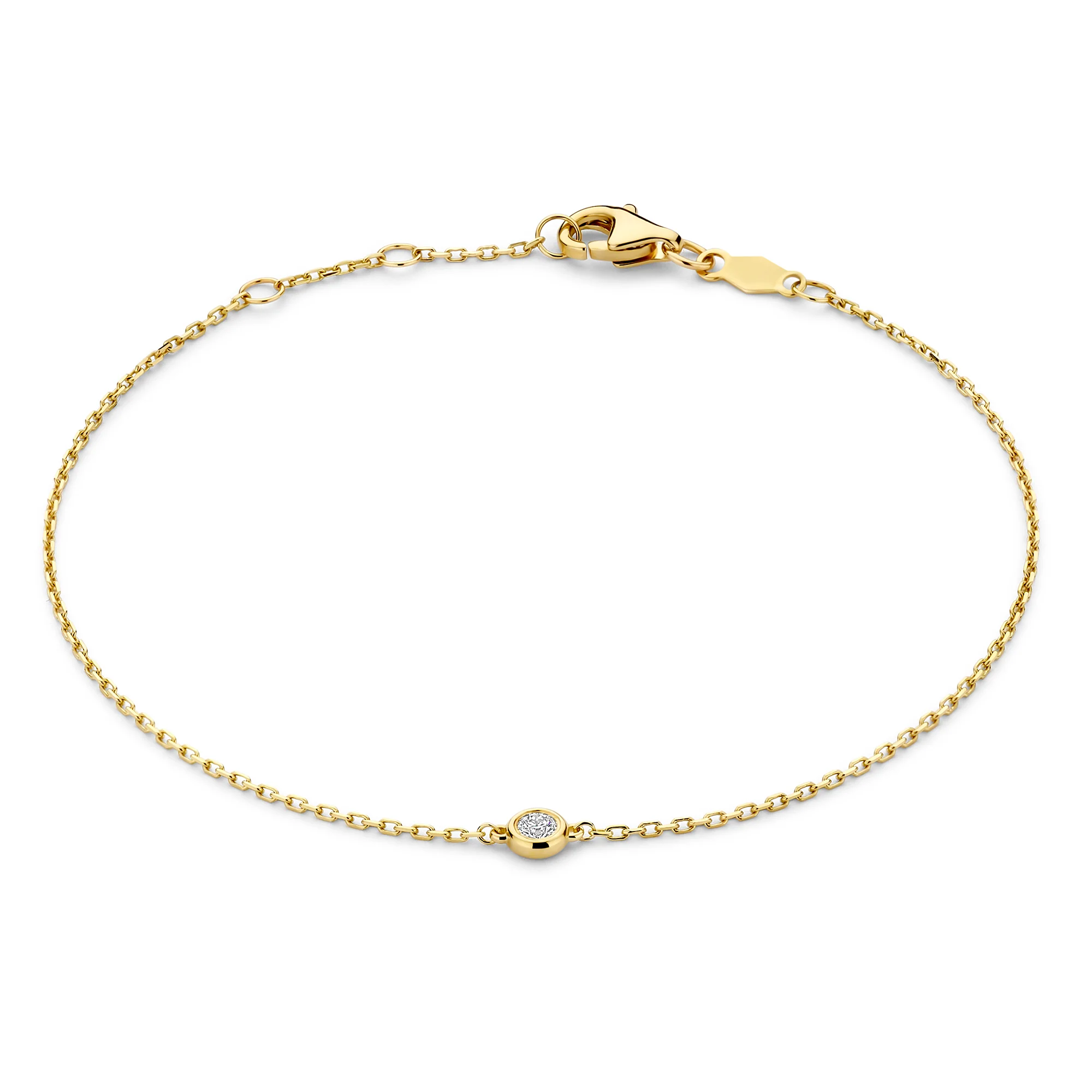 De la Paix Alfie 14 karat gold bracelet with diamond 0.05 carat