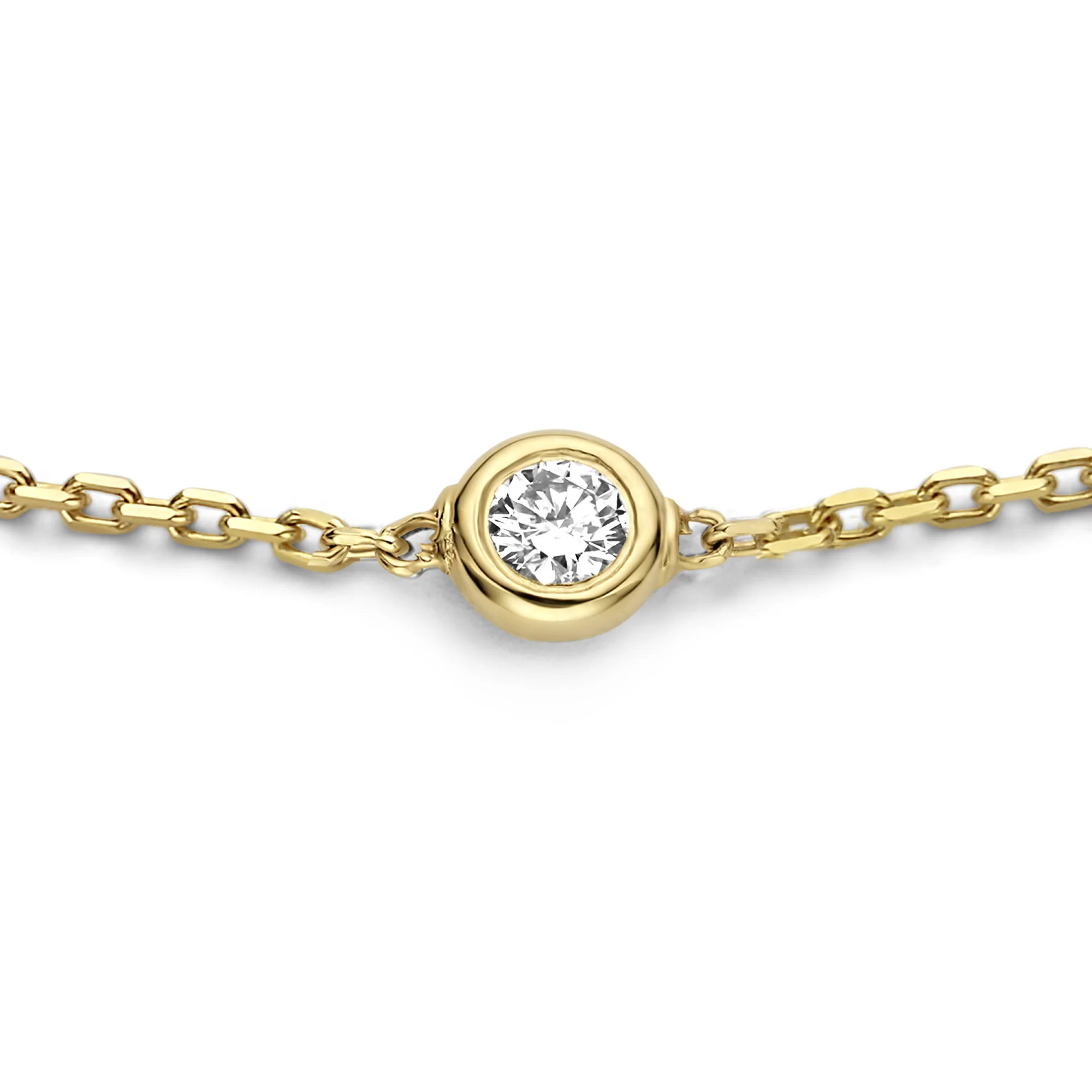 De la Paix Alfie 14 karat gold bracelet with diamond 0.05 carat - Image 6