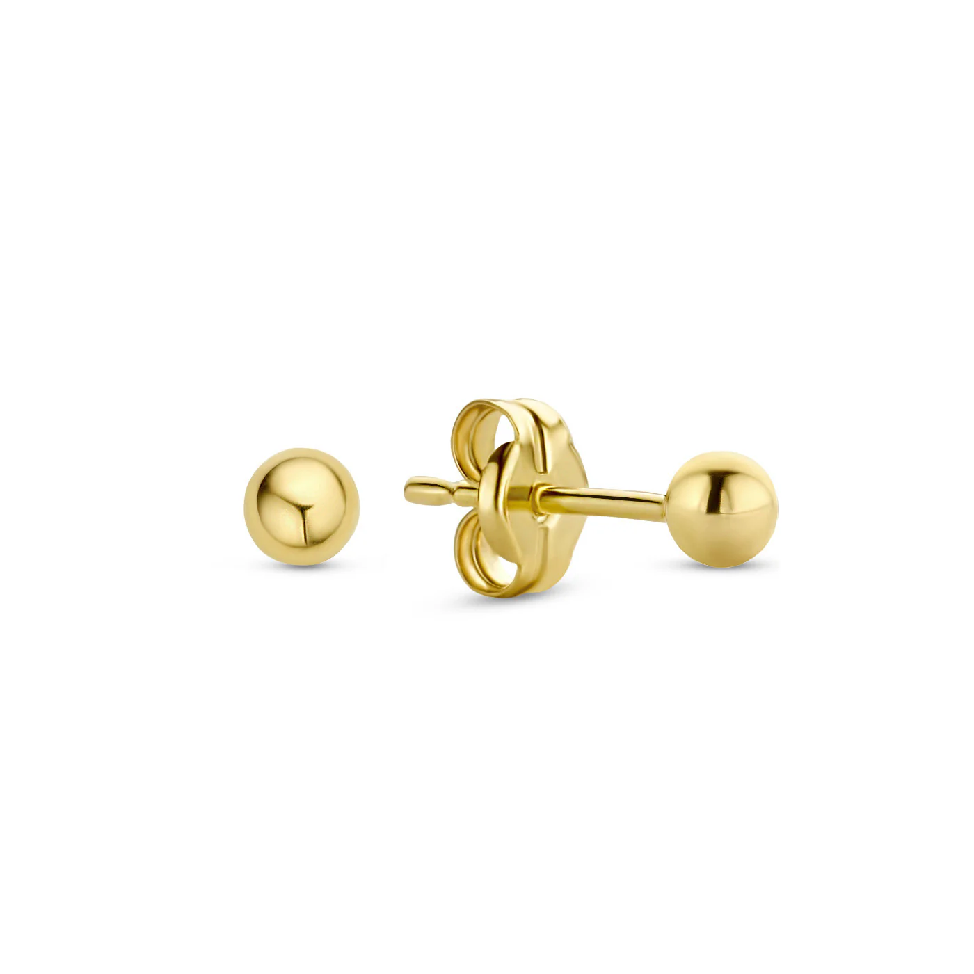 Cadeau d'Isabel 14 karat gold earring set with feather - Image 7