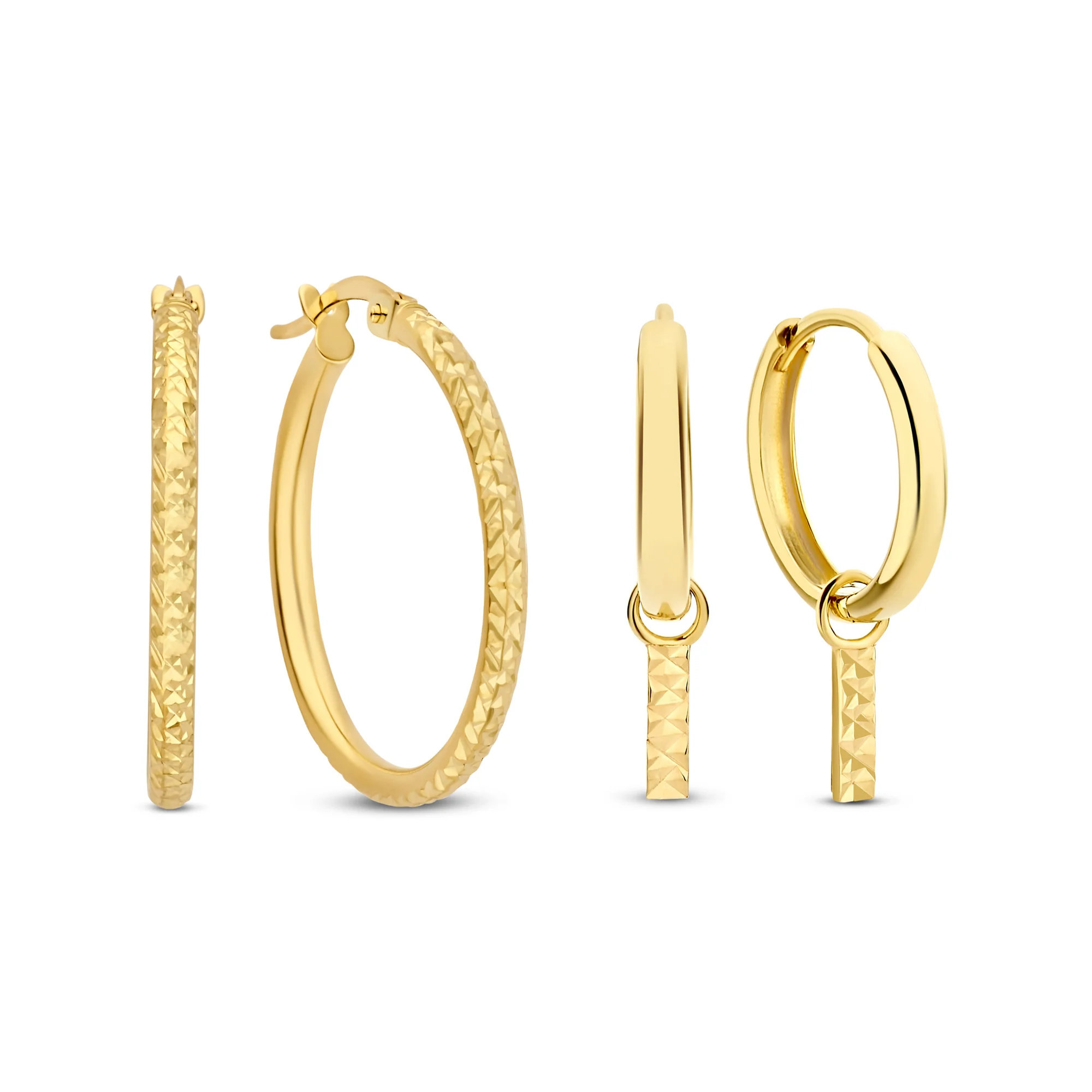 Cadeau d'Isabel 14 karat gold earring set