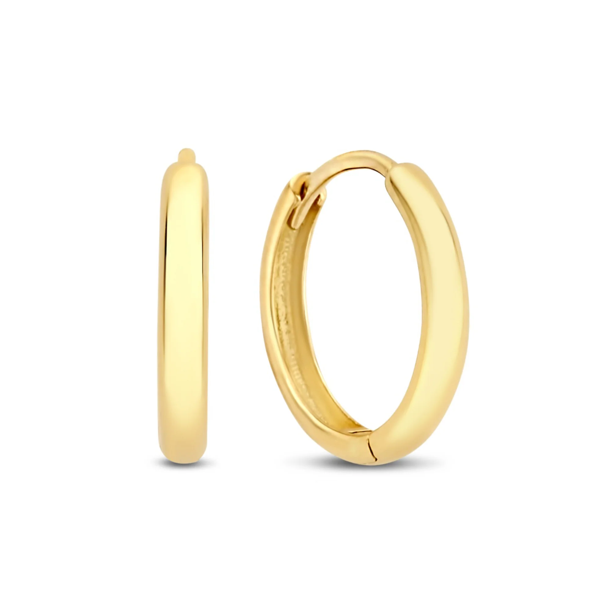 Cadeau d'Isabel 14 karat gold earring set with zirconia stones - Image 4