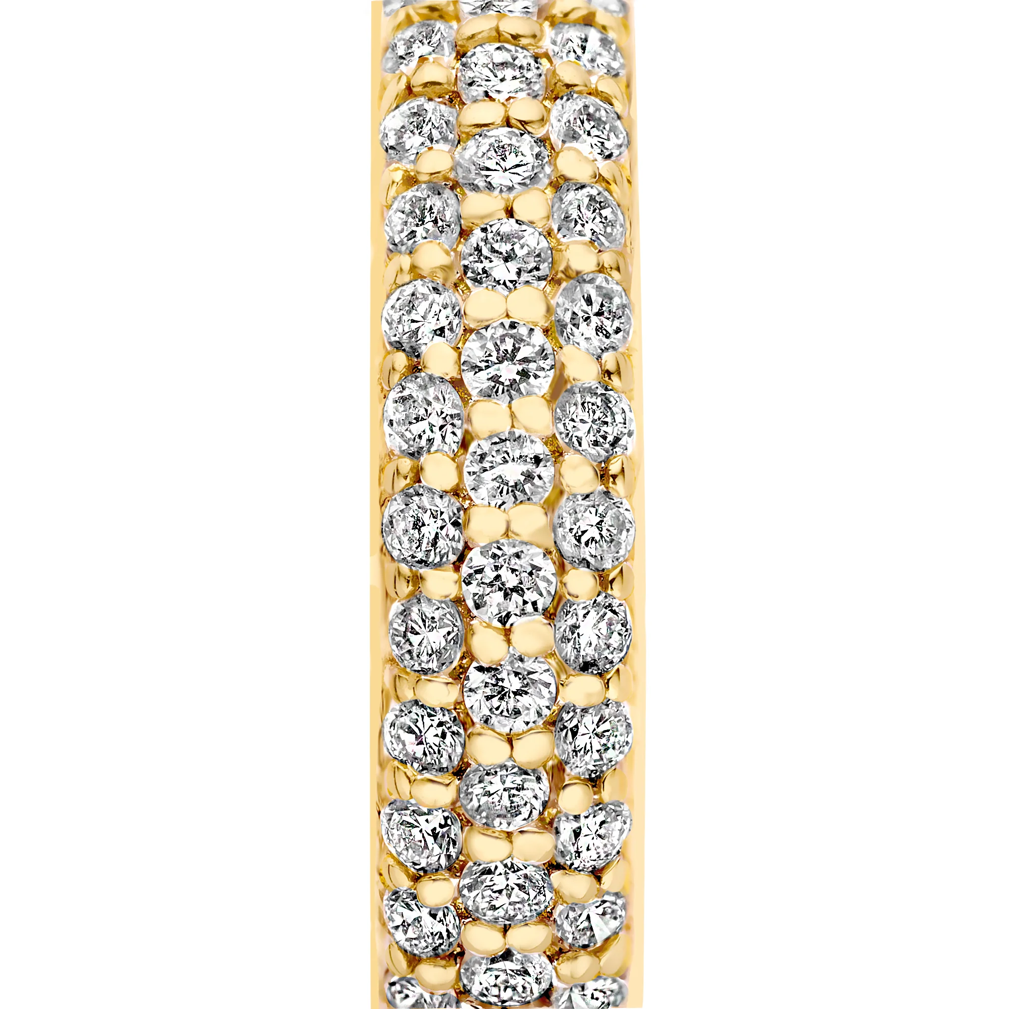 De la Paix Laure 14 karat gold earrings with diamond 0.25 carat - Image 5
