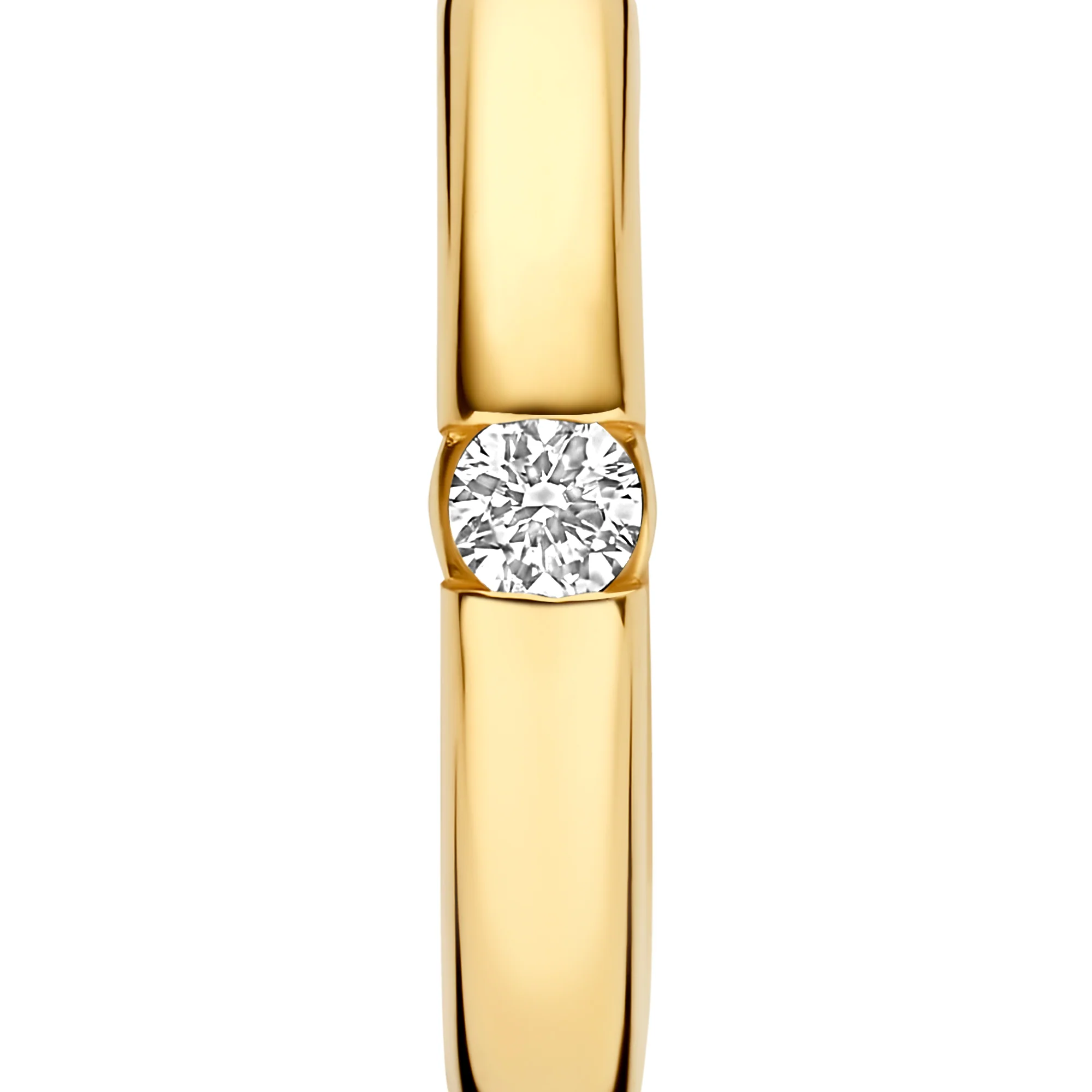 De la Paix Mia 14 karat gold Earrings with diamond 0.06 carat - Image 7