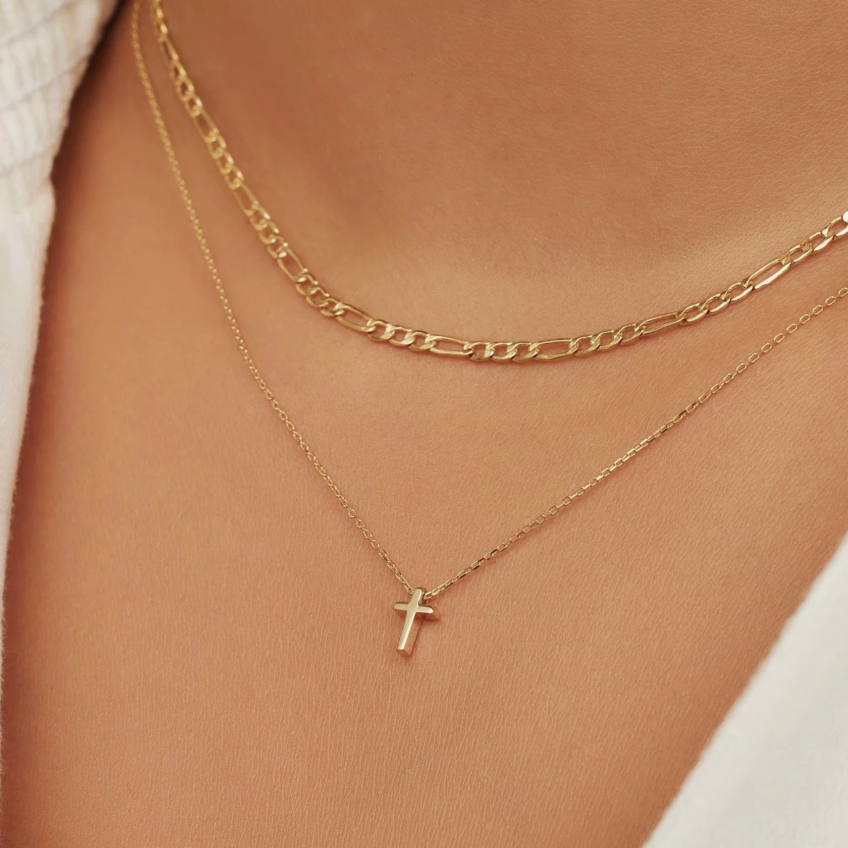 Cadeau d'Isabel 14 karat gold necklace and bracelet gift set - Image 4