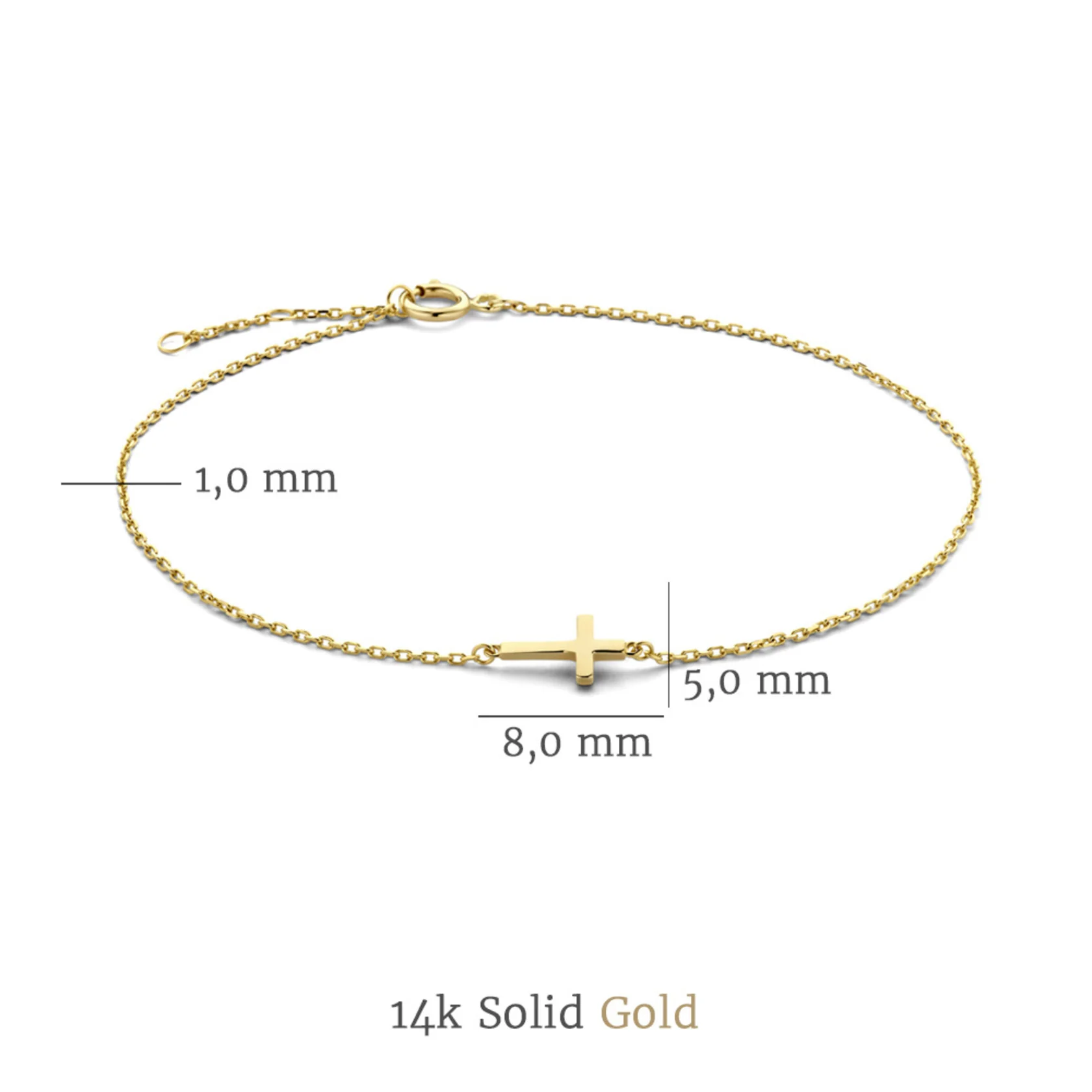 Cadeau d'Isabel 14 karat gold necklace and bracelet gift set - Image 9