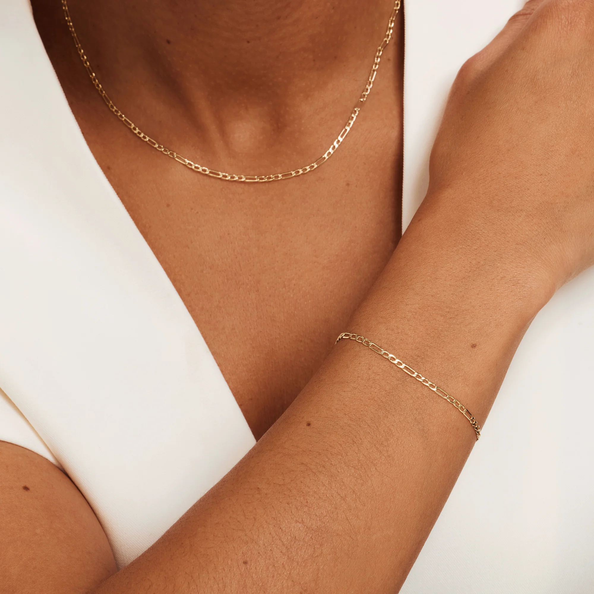 Cadeau d'Isabel 14 karat gold necklace and bracelet gift set - Image 2