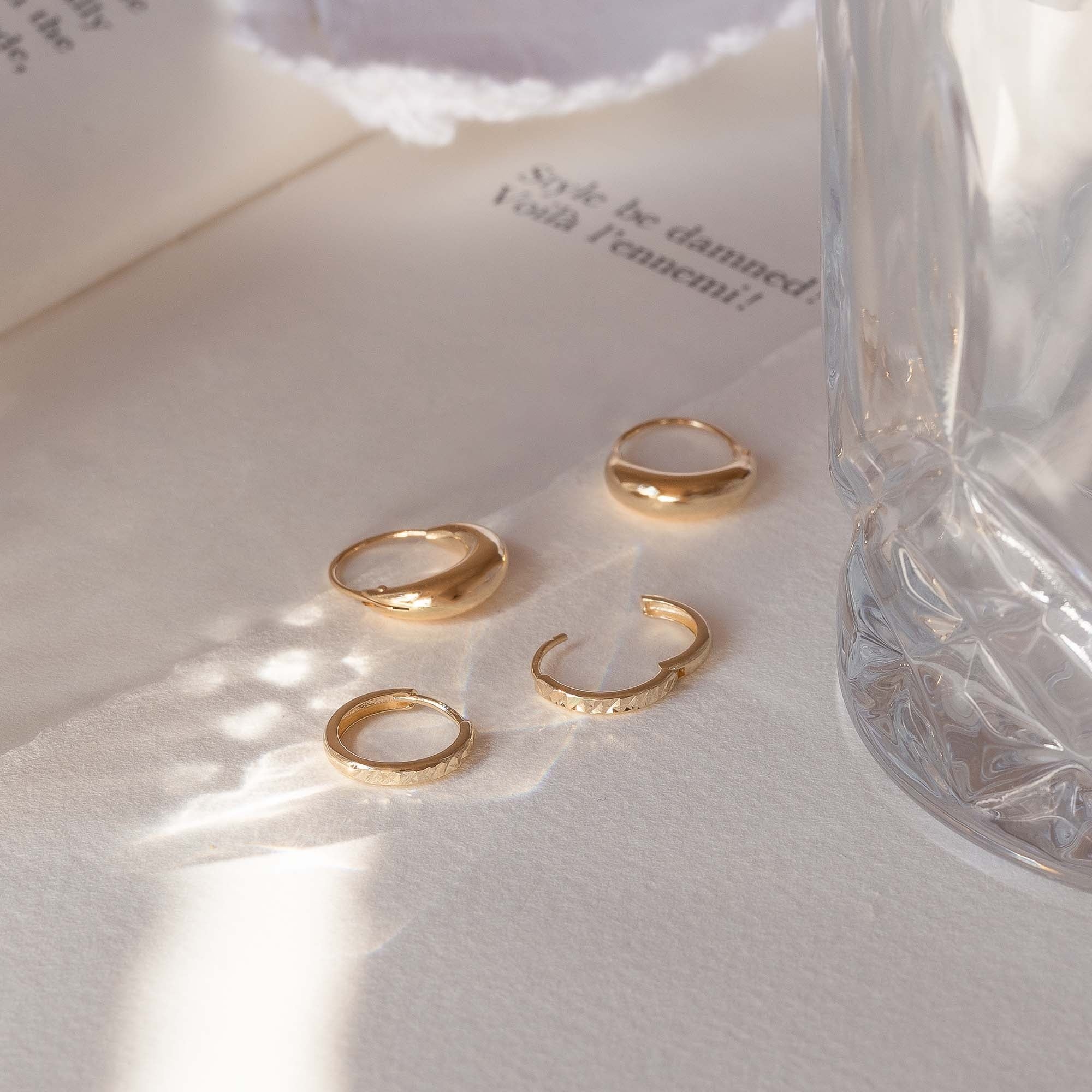 Rivoli Maryn 14 karat gold hoop earrings - Image 8