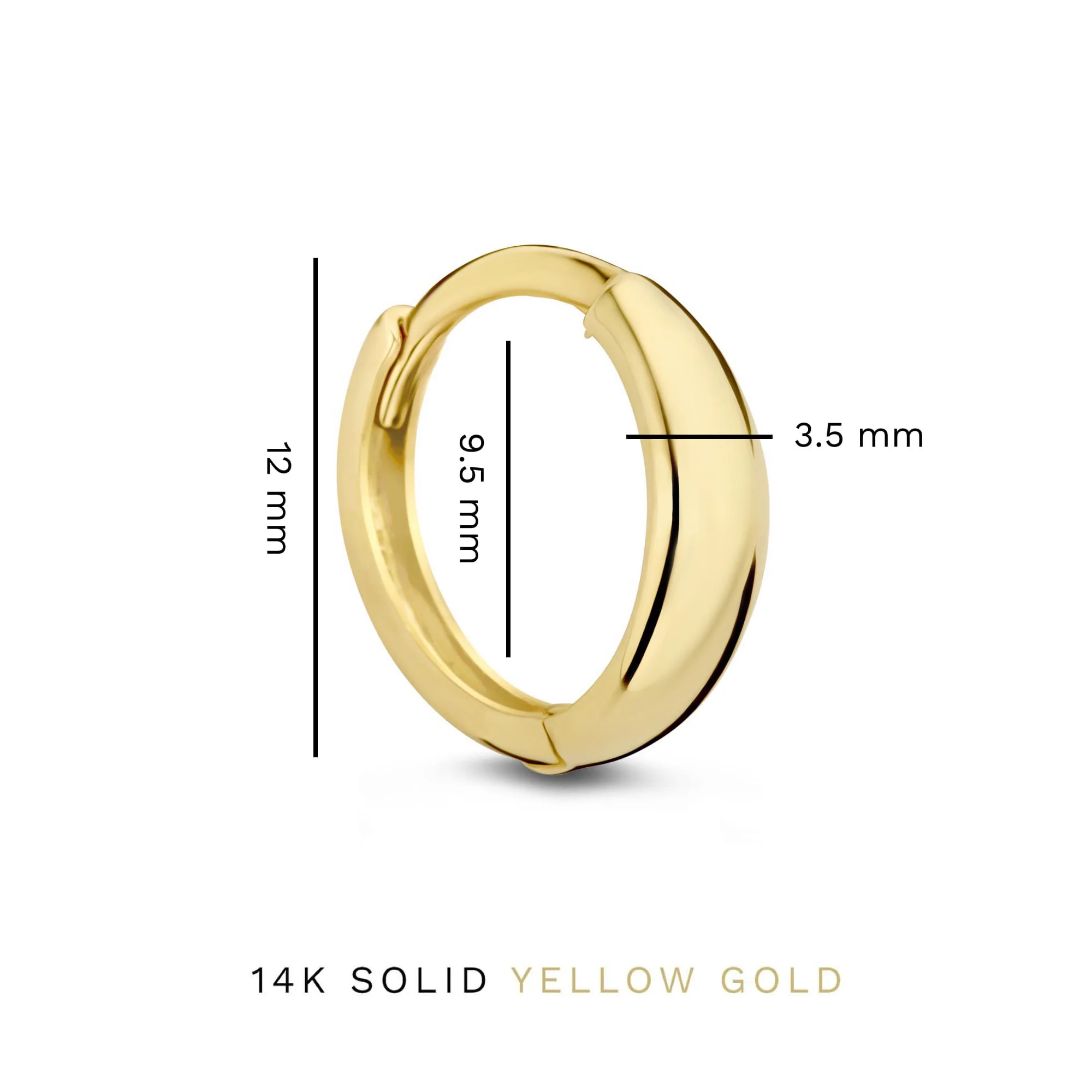 Rivoli Morgane 14 karat gold hoop earrings - Image 5