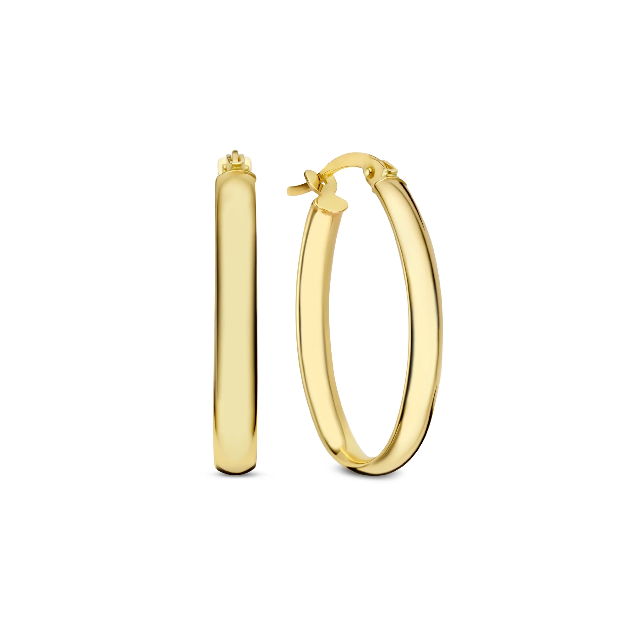 Rivoli Flori 14 karat gold hoop earrings (24 mm)