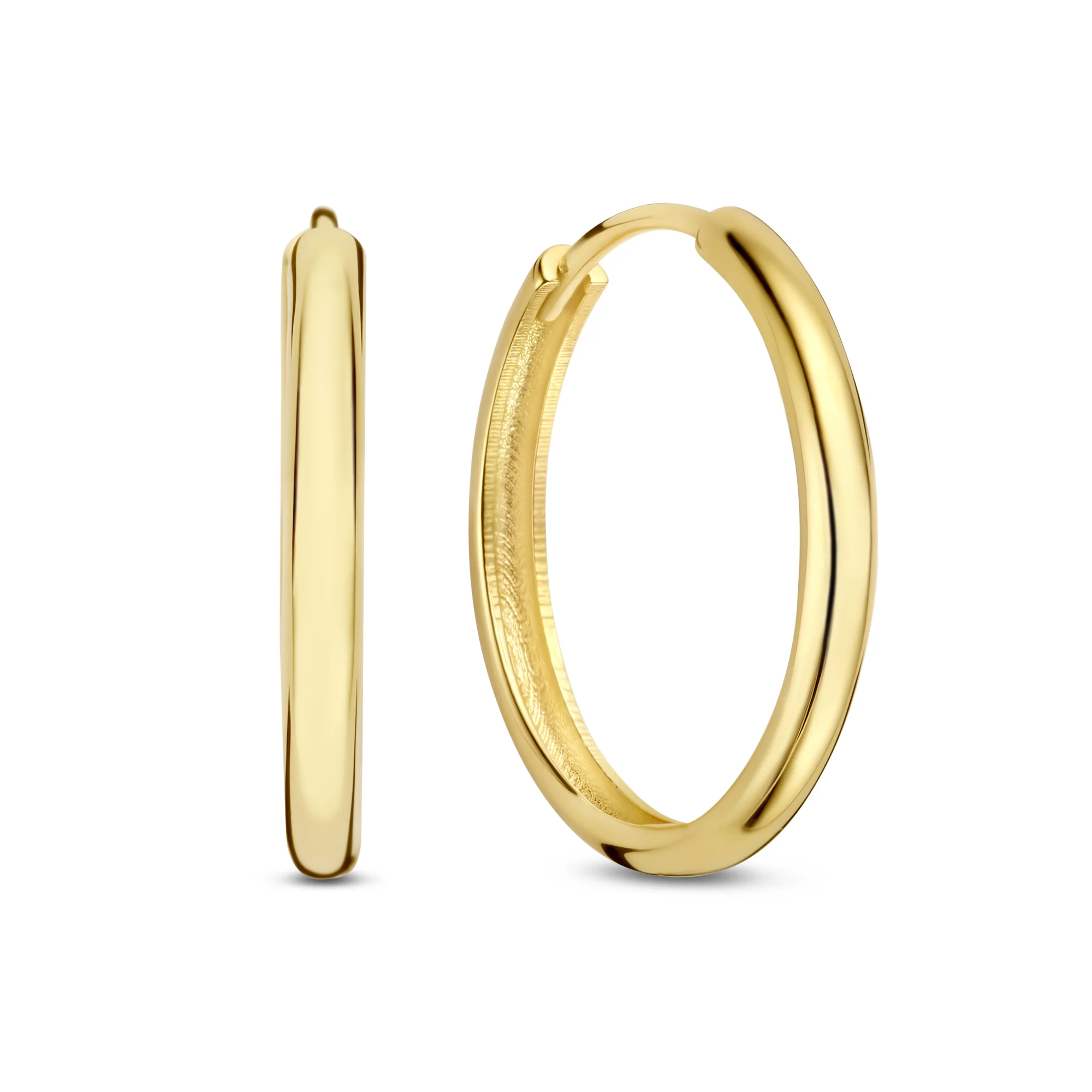 Rivoli Morgane 14 karat gold hoop earrings (17.5 mm)
