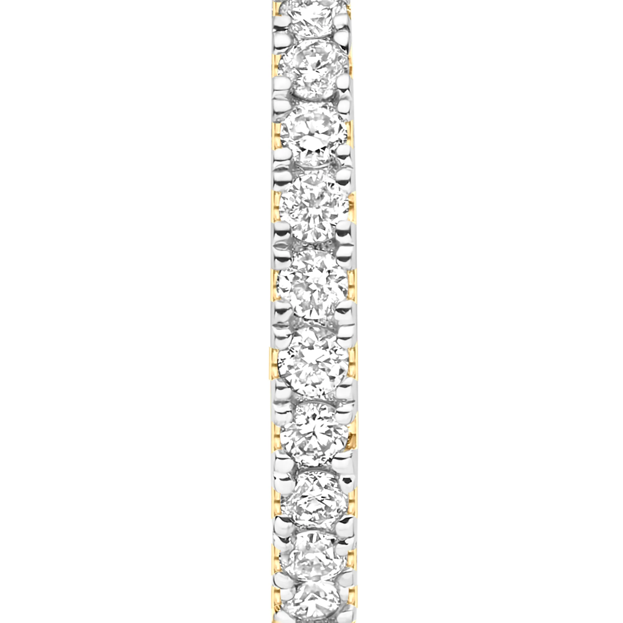 De la Paix Madeline 14 karat gold hoop earrings with diamond 0.09 ct - Image 7