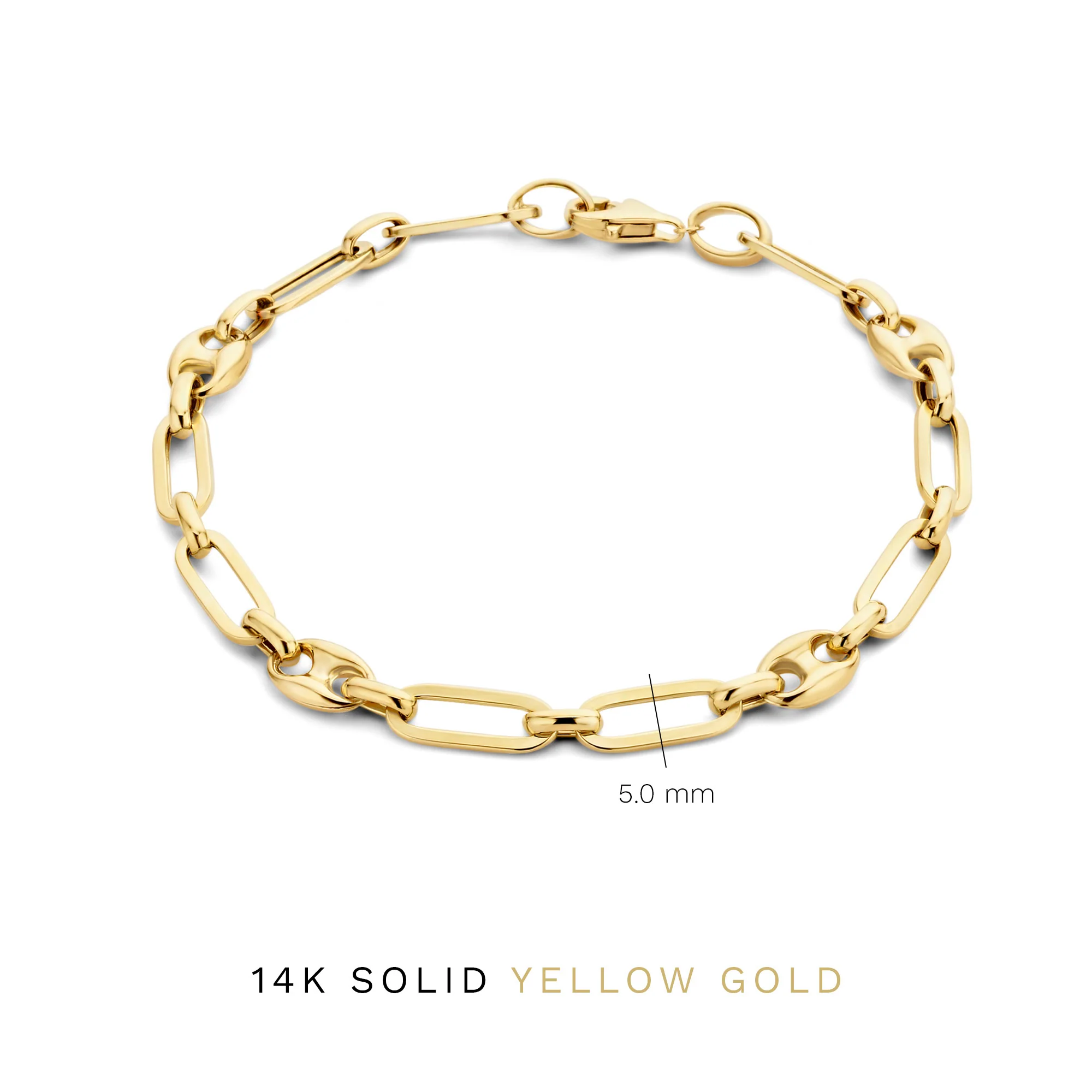 Aidee Demie 14 karat gold link bracelet - Image 4