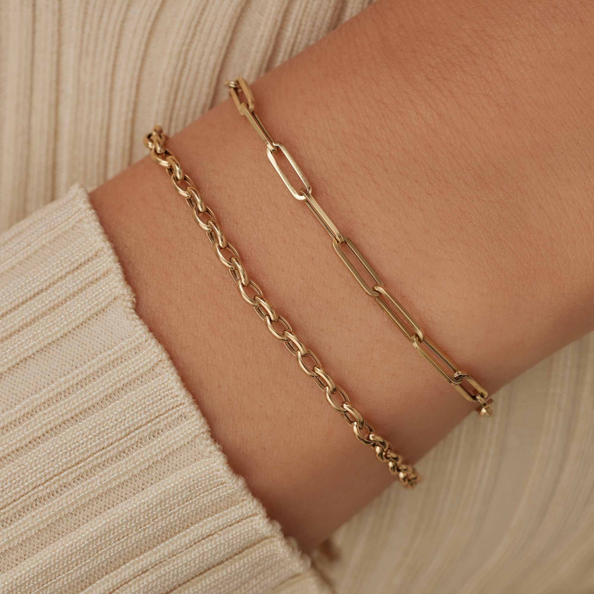 Aidee Odile 14 karat gold link bracelet - Image 3
