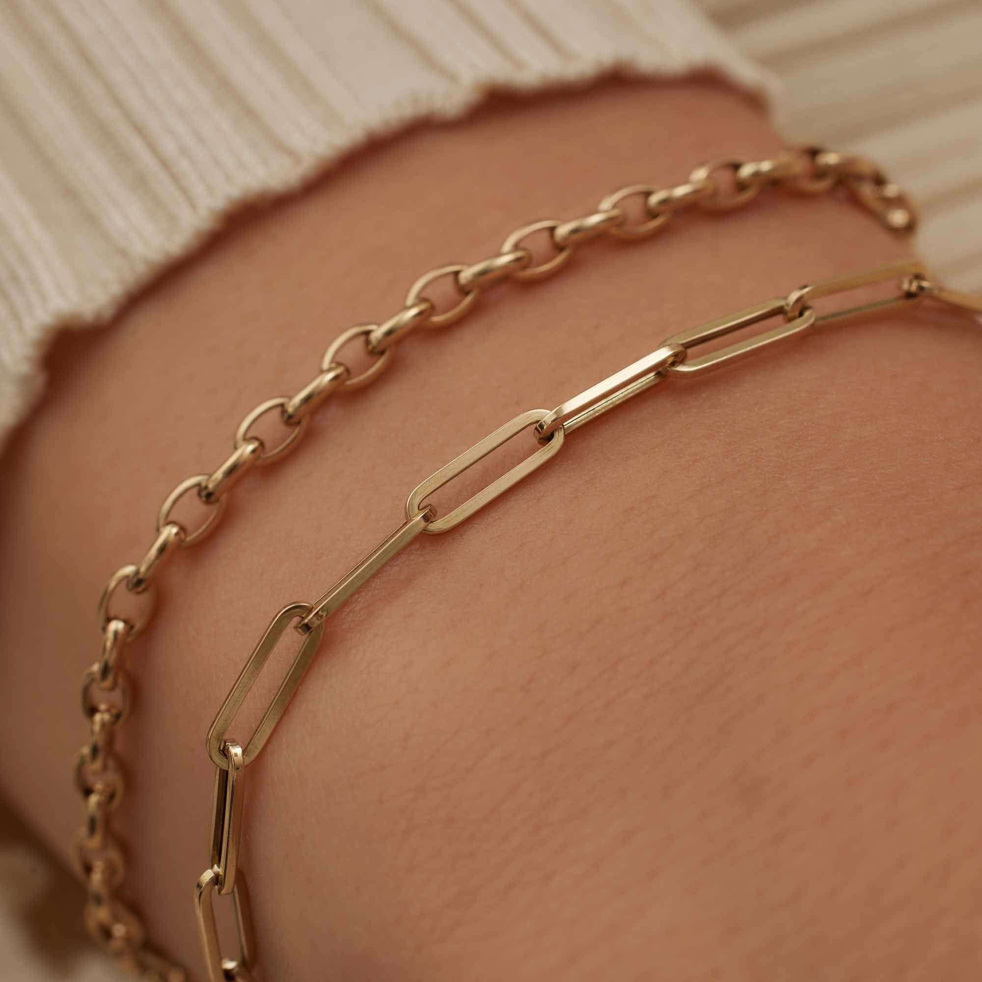 Aidee Odile 14 karat gold link bracelet - Image 4