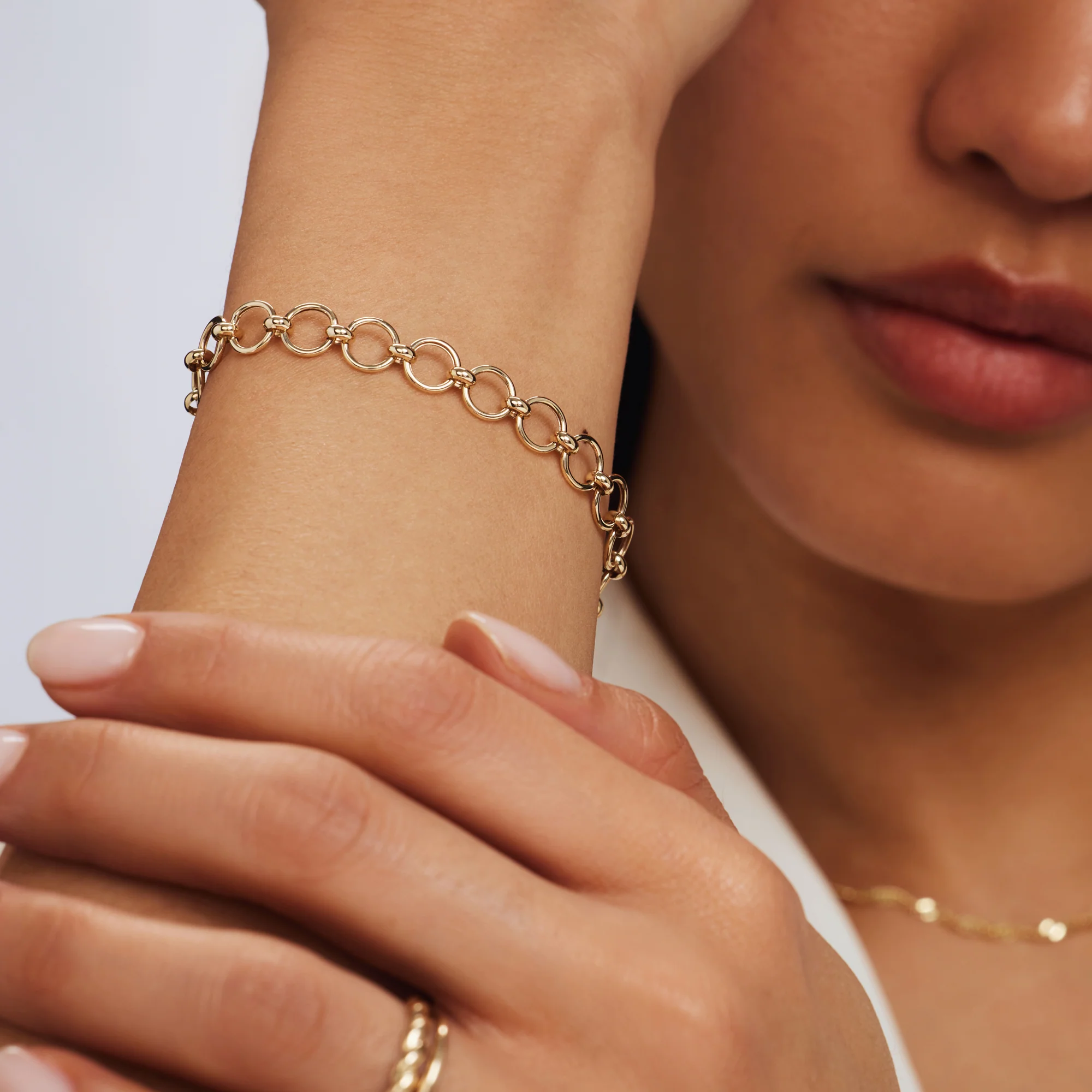 Belleville Axelle 14 karat gold link bracelet - Image 3