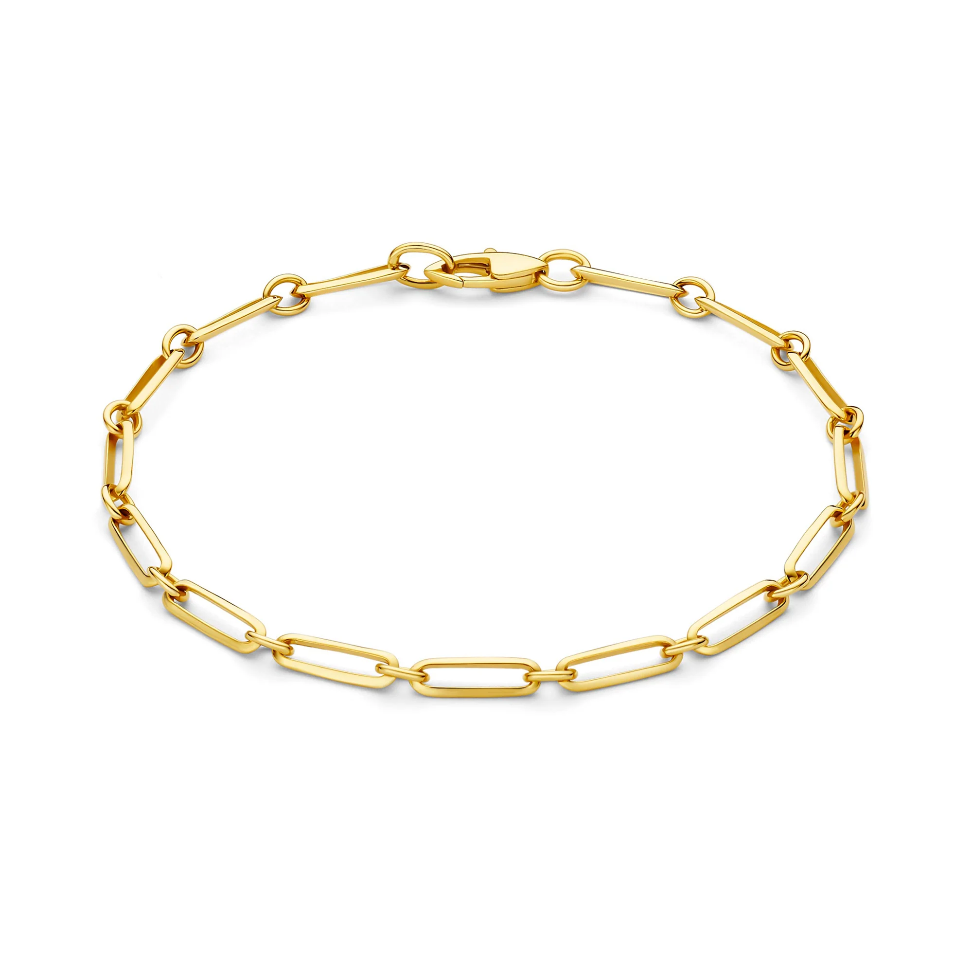 Aidee Raissa 14 karat gold link bracelet