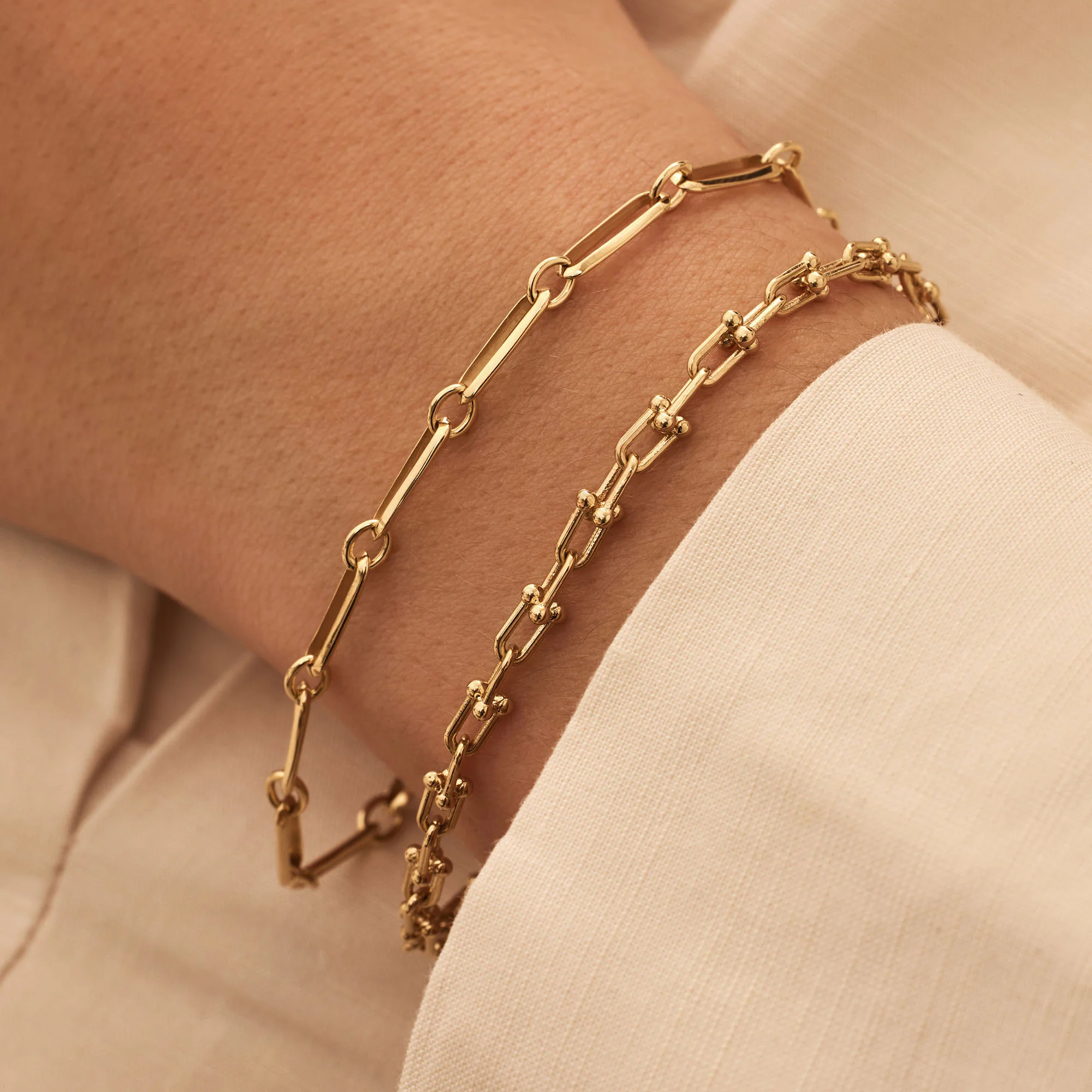 Aidee Raissa 14 karat gold link bracelet - Image 3