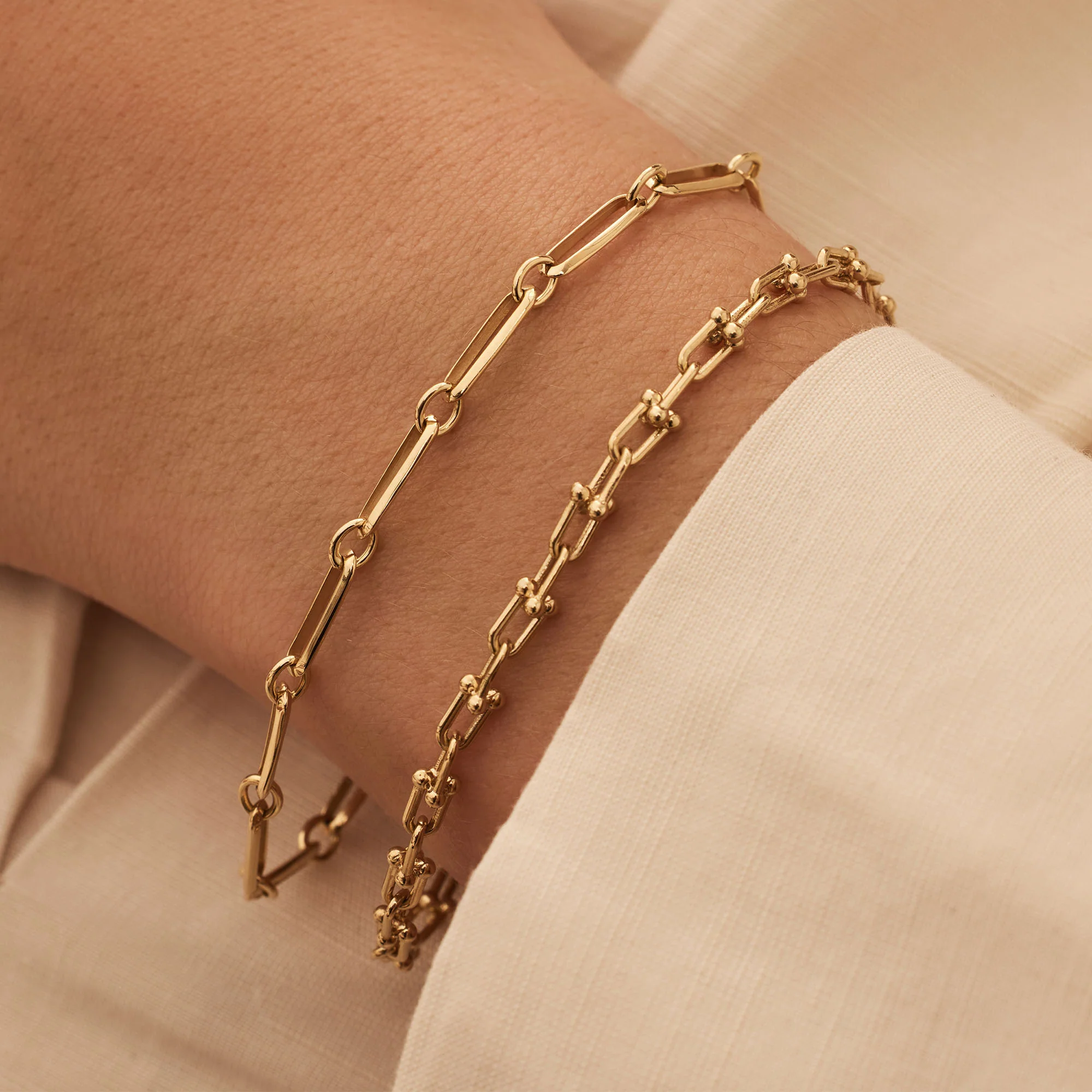 Aidee Raissa 14 karat gold link bracelet - Image 4