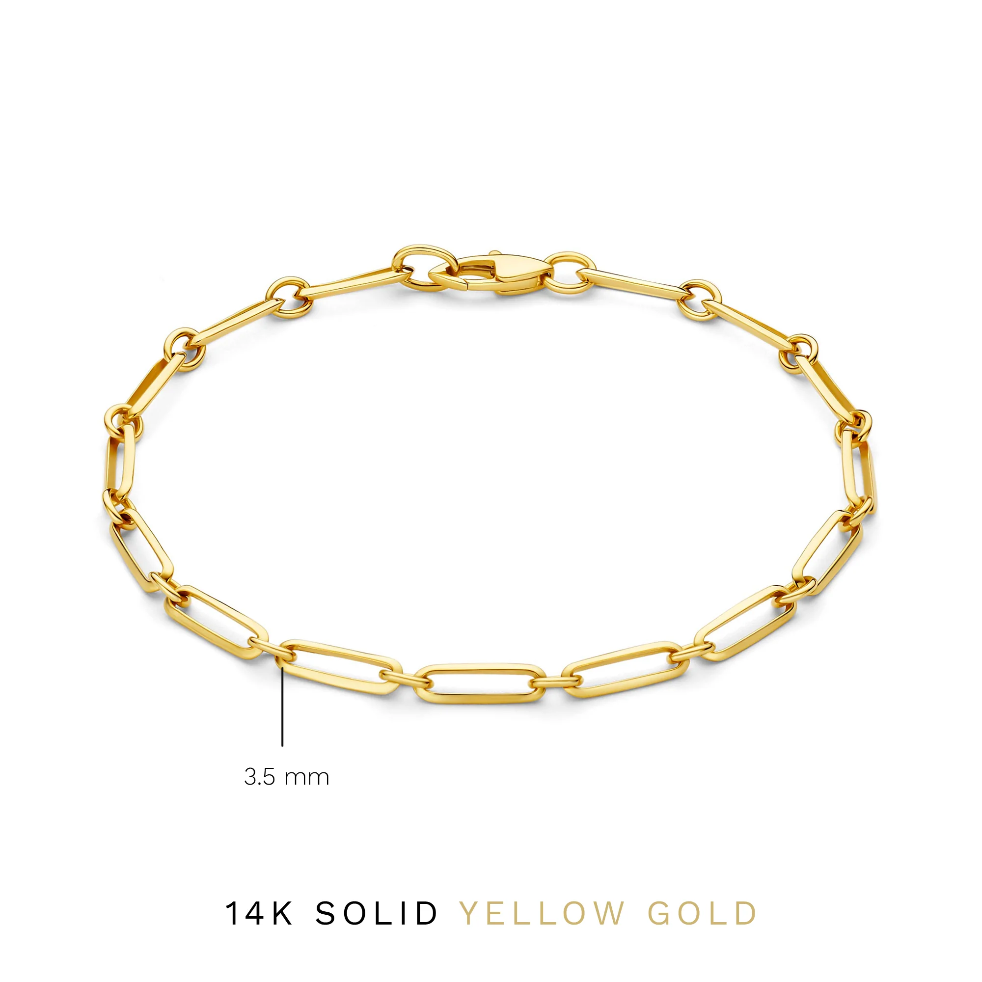 Aidee Raissa 14 karat gold link bracelet - Image 5