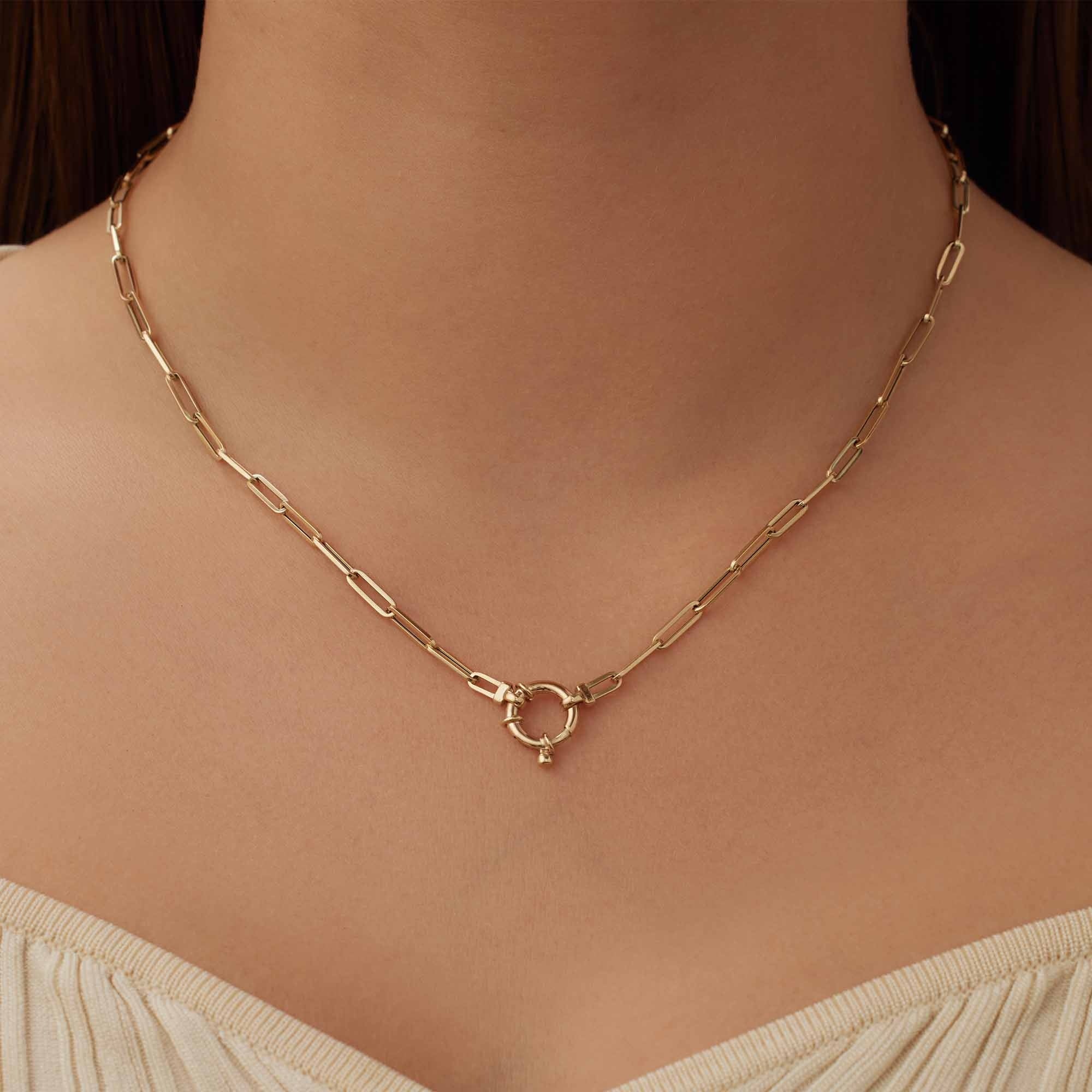 Aidee Odile 14 karat gold link necklace - Image 2