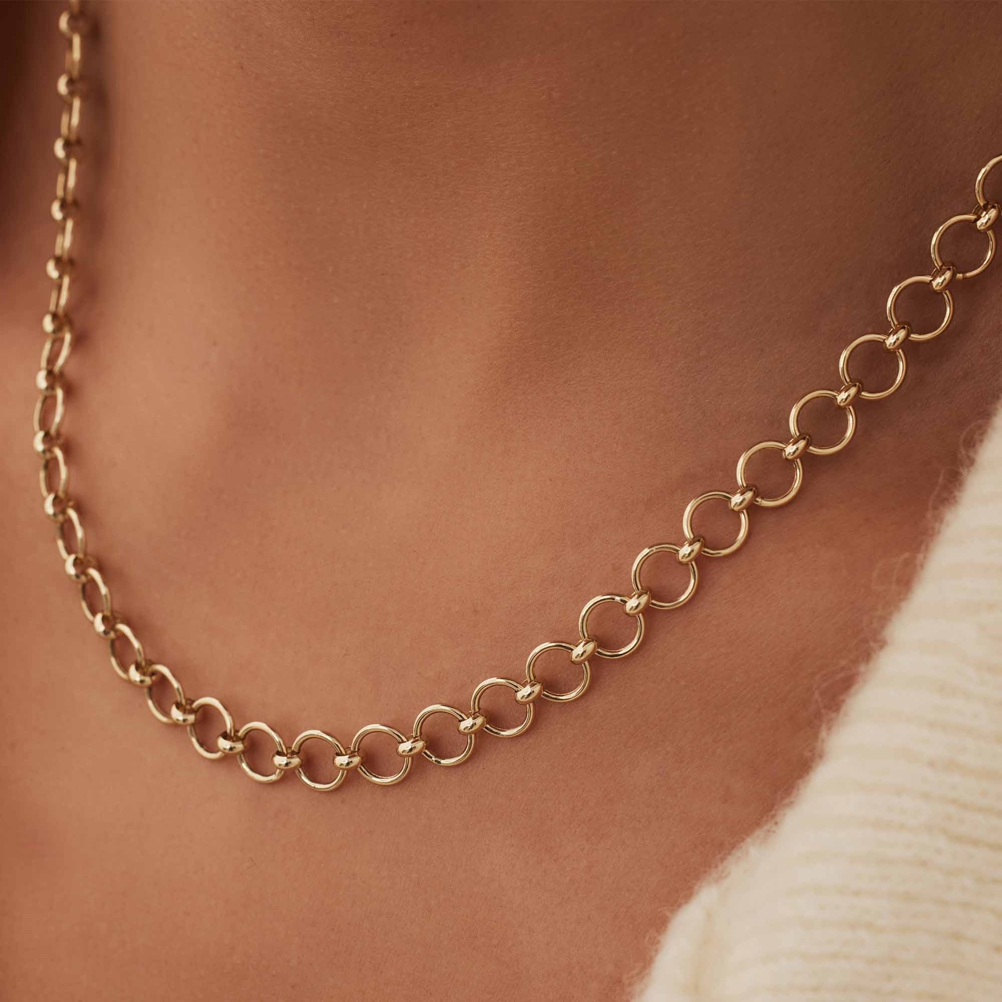 Belleville Axelle 14 karat gold link necklace - Image 3