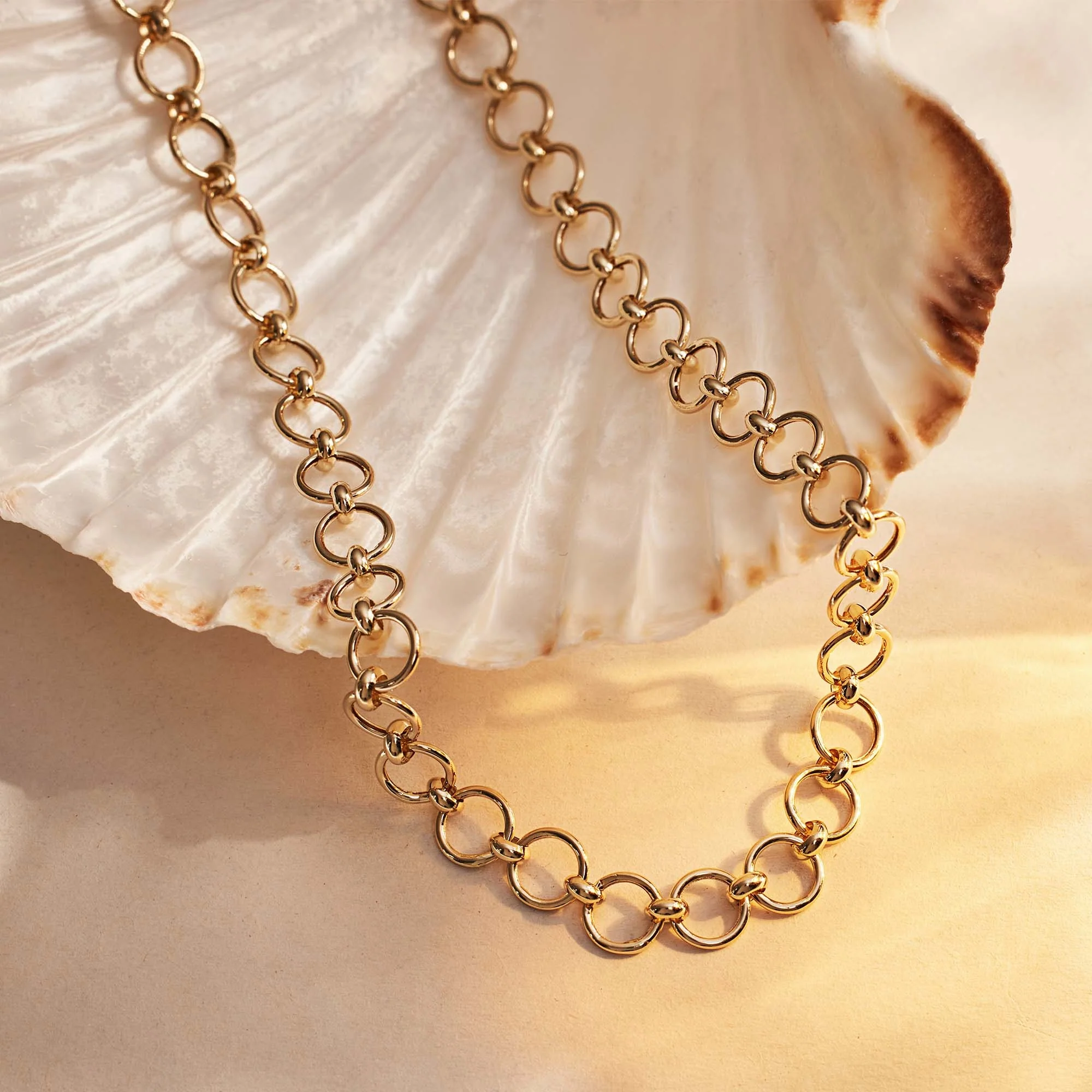 Belleville Axelle 14 karat gold link necklace - Image 5