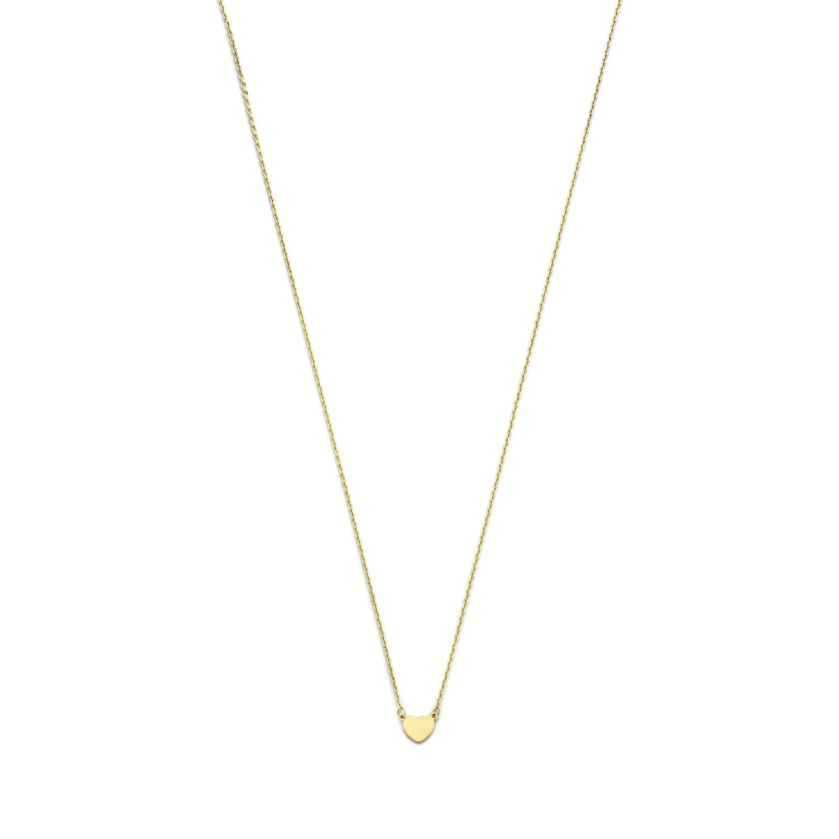 Cadeau d'Isabel 14 karat gold necklace and bracelet set with heart - Image 7