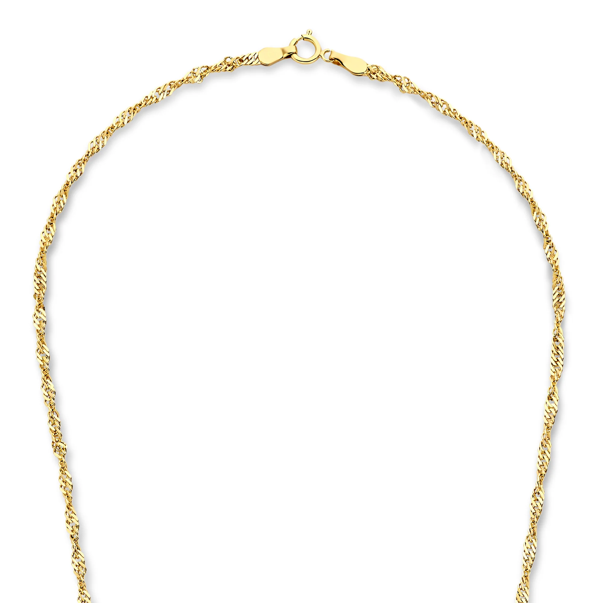 Rivoli Lilou 14 karat gold necklace with twist - Image 9