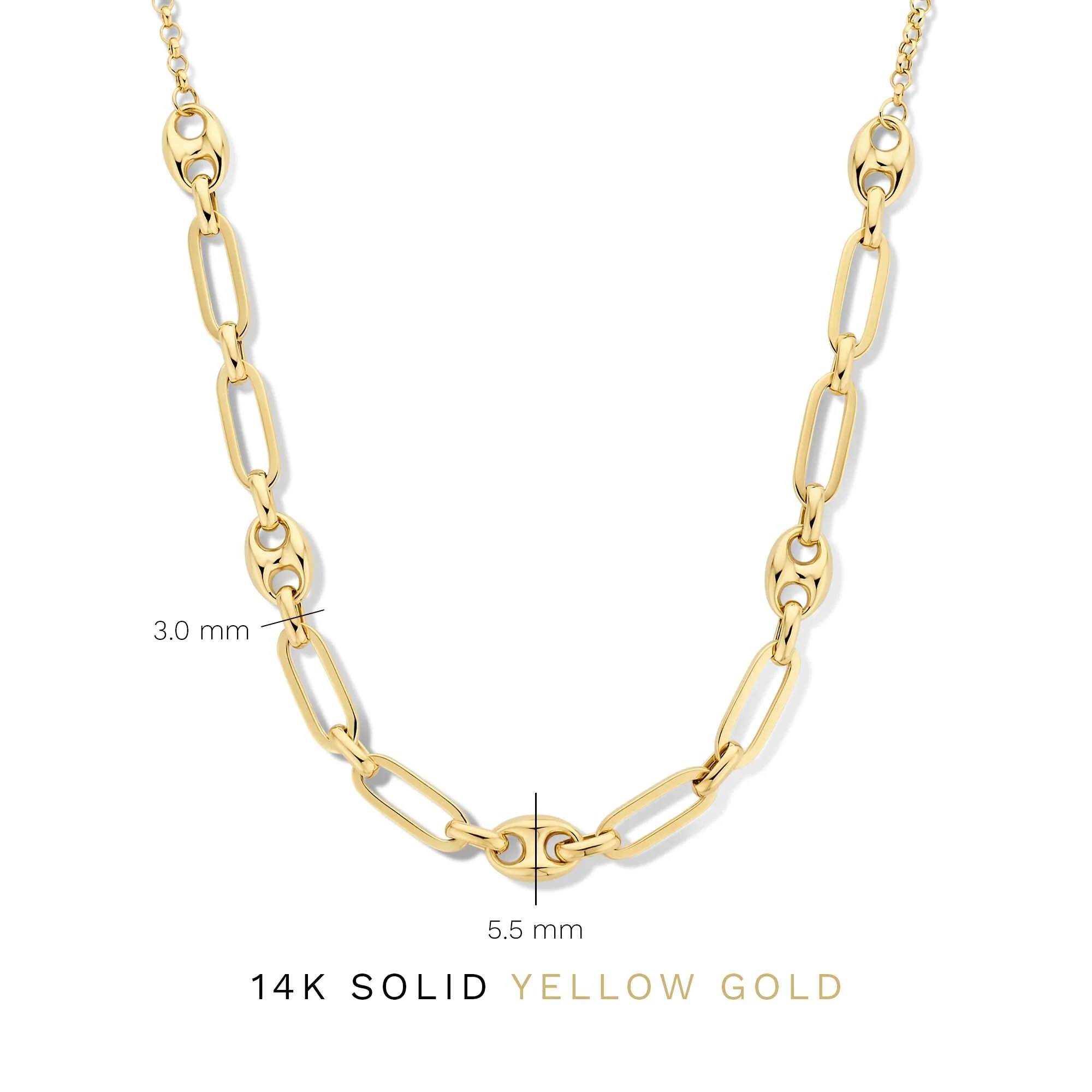Aidee Demie 14 karat gold necklace with chains - Image 8