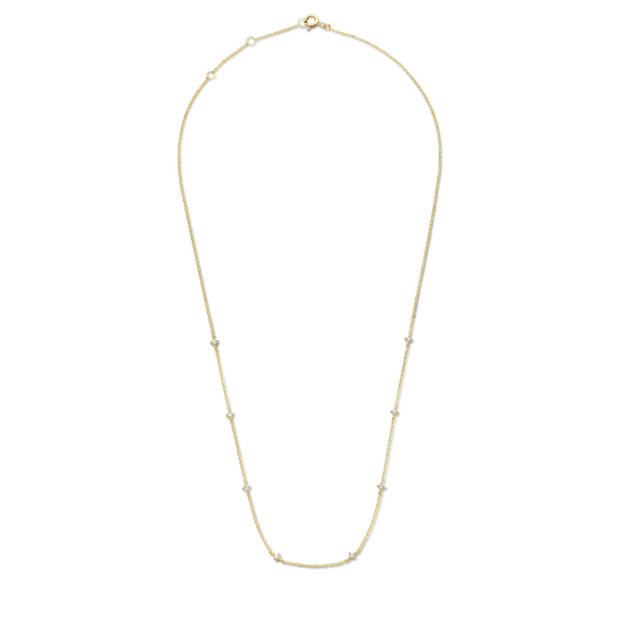 Rivoli Esmée 14 karat gold necklace with zirconia stones - Image 6