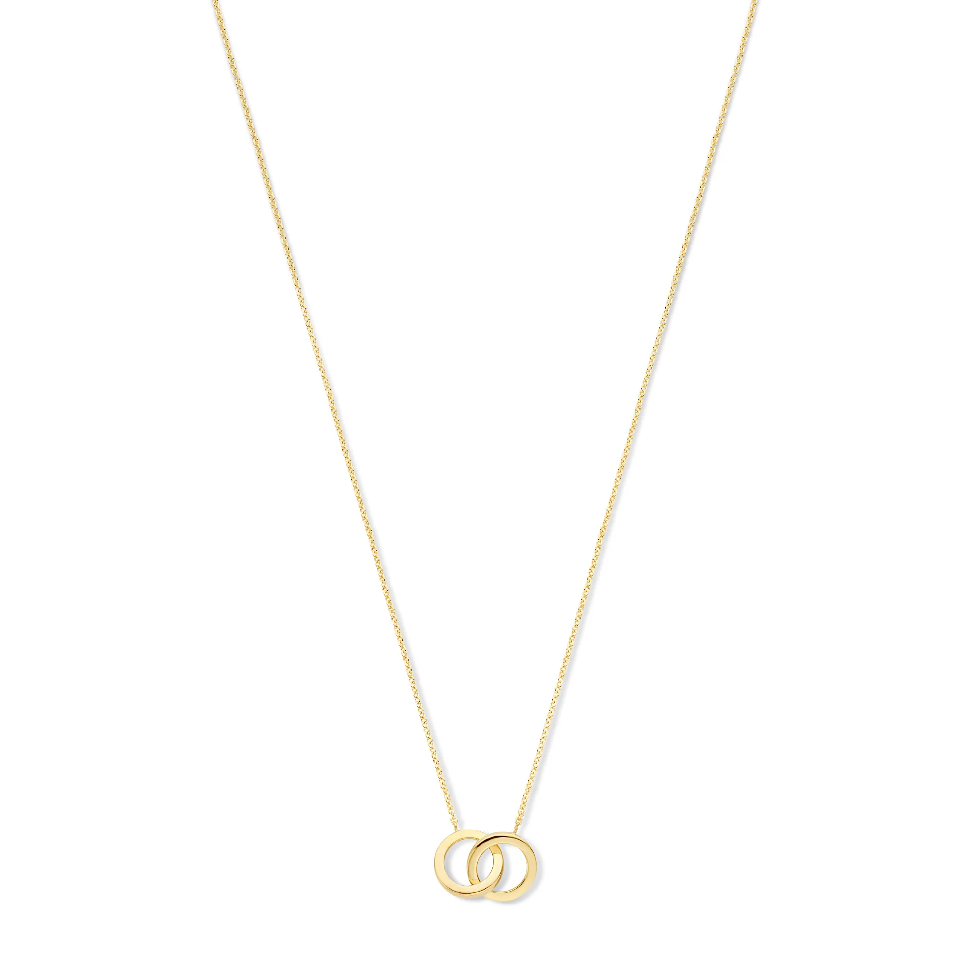 Le Marais Zoë 14 karat gold necklace with two rings - Image 6
