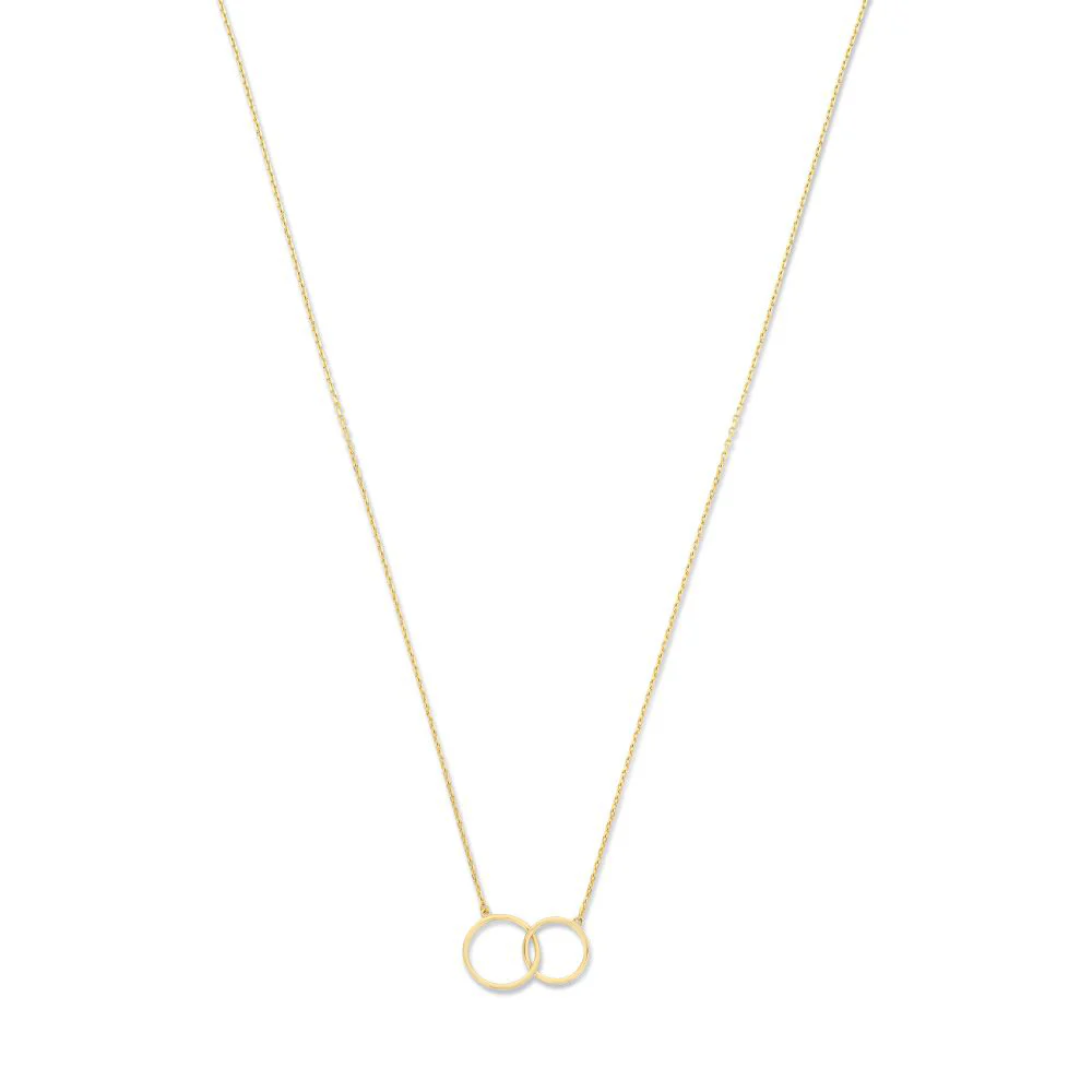 Le Marais Loulou 14 karat gold necklace with two rings - Image 7