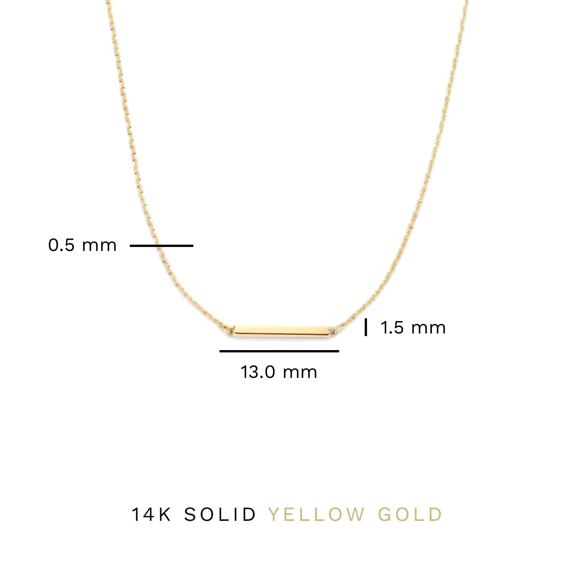 Le Marais Jolie 14 karat gold necklace with 3 rods - Image 8