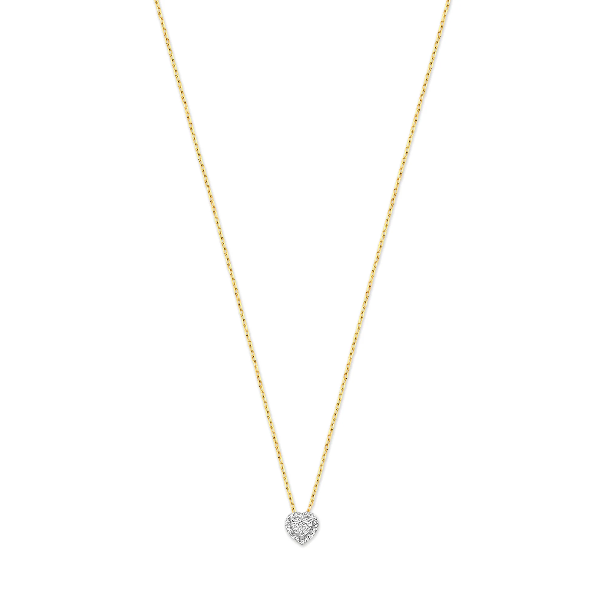 De la Paix Amore 14 karat gold necklace with diamond 0.14 carat