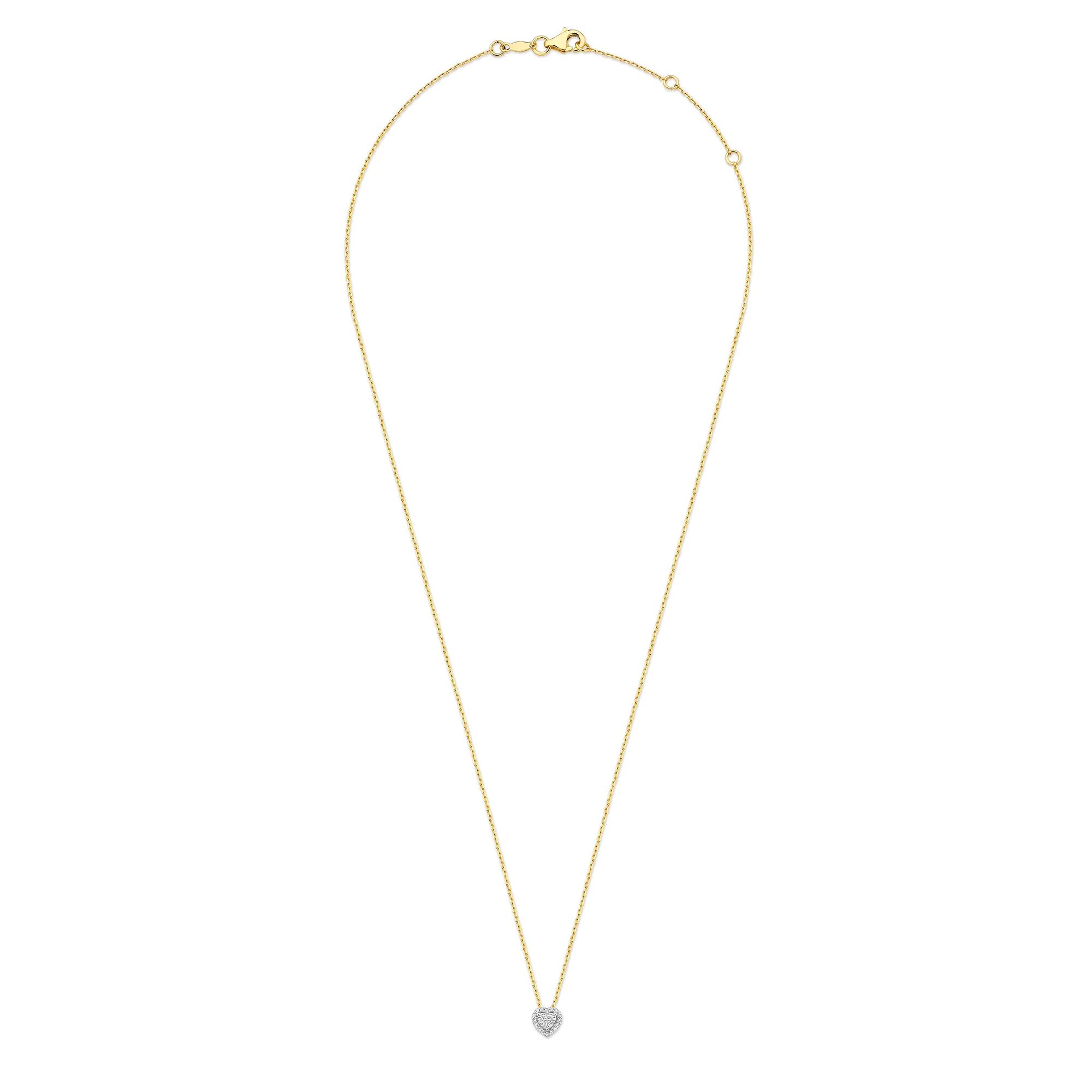 De la Paix Amore 14 karat gold necklace with diamond 0.14 carat - Image 6