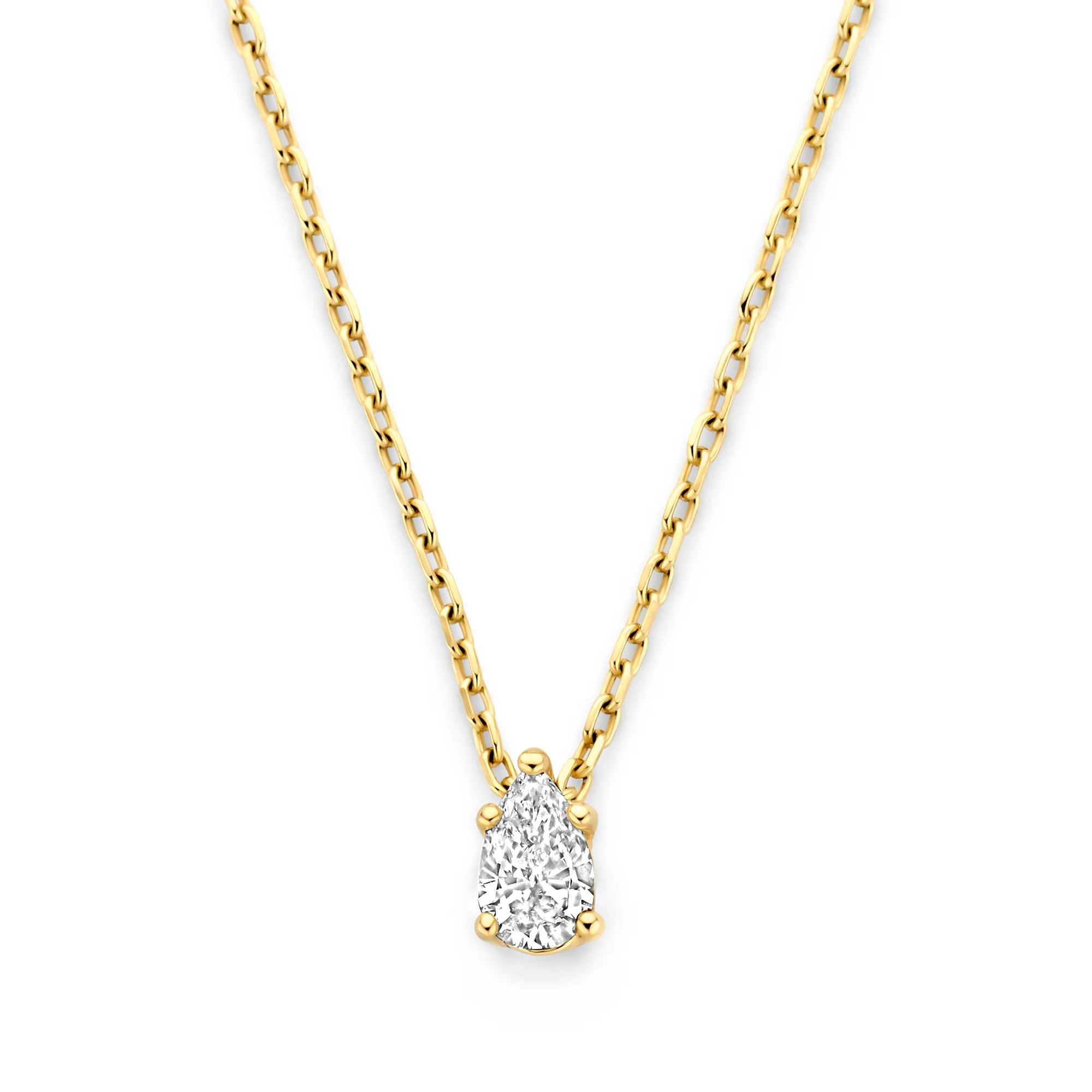 De la Paix Eloise 14 karat gold necklace with diamond 0.1 carat - Image 6