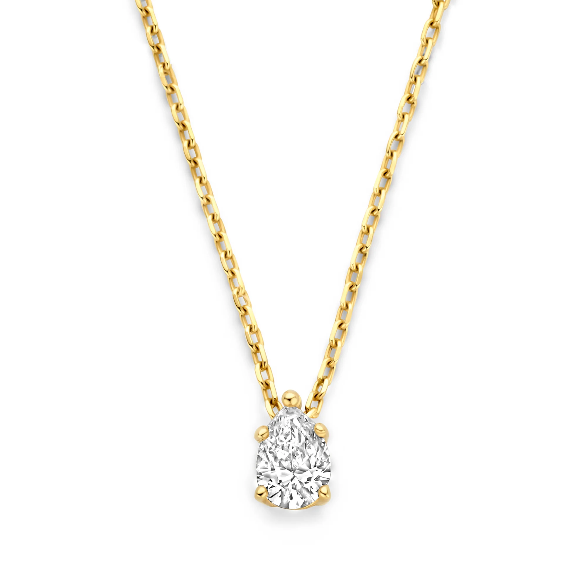 De la Paix Eloise 14 karat gold necklace with diamond 0.15 carat - Image 5