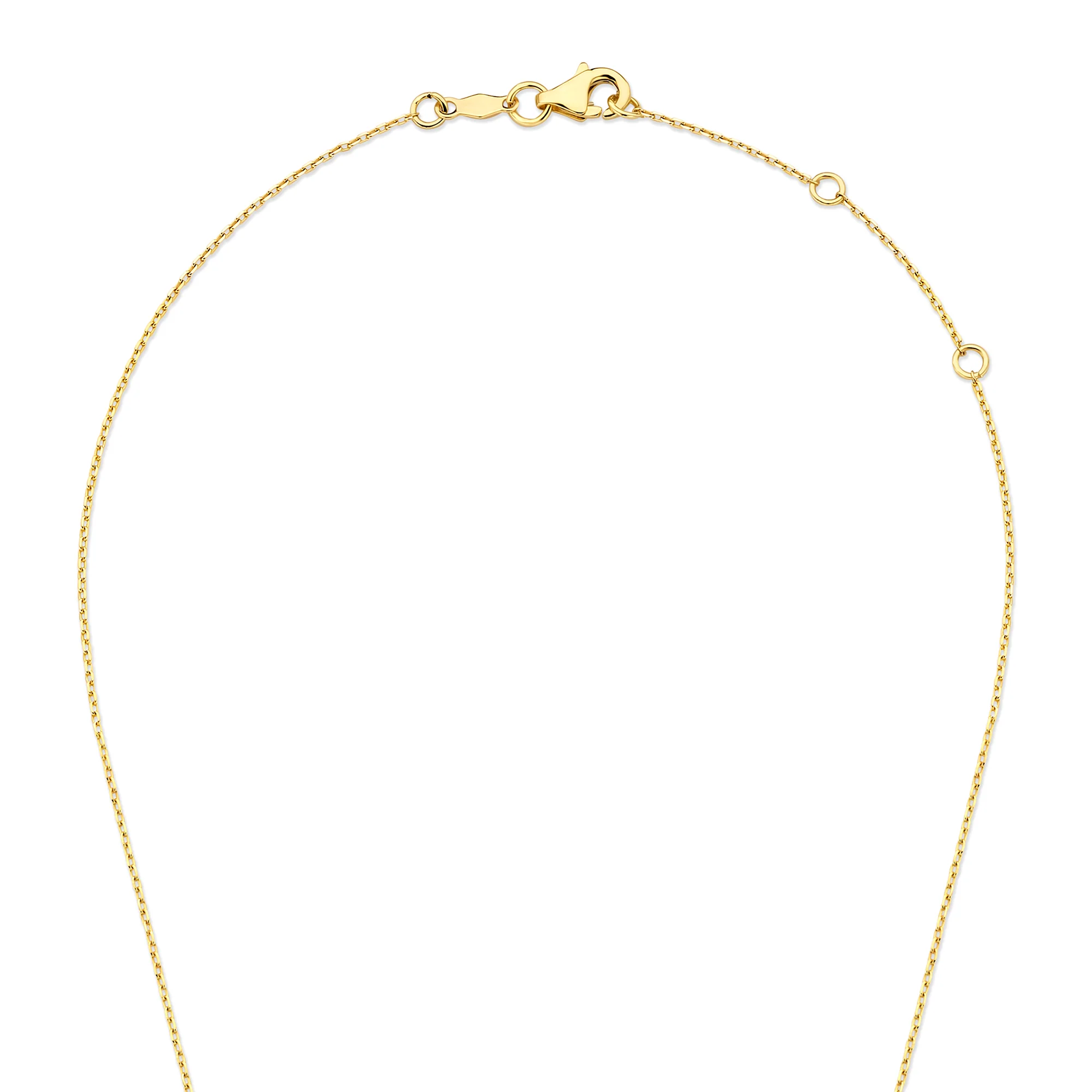 De la Paix Léna  14 karat gold necklace with diamond 0.02 carat - Image 7